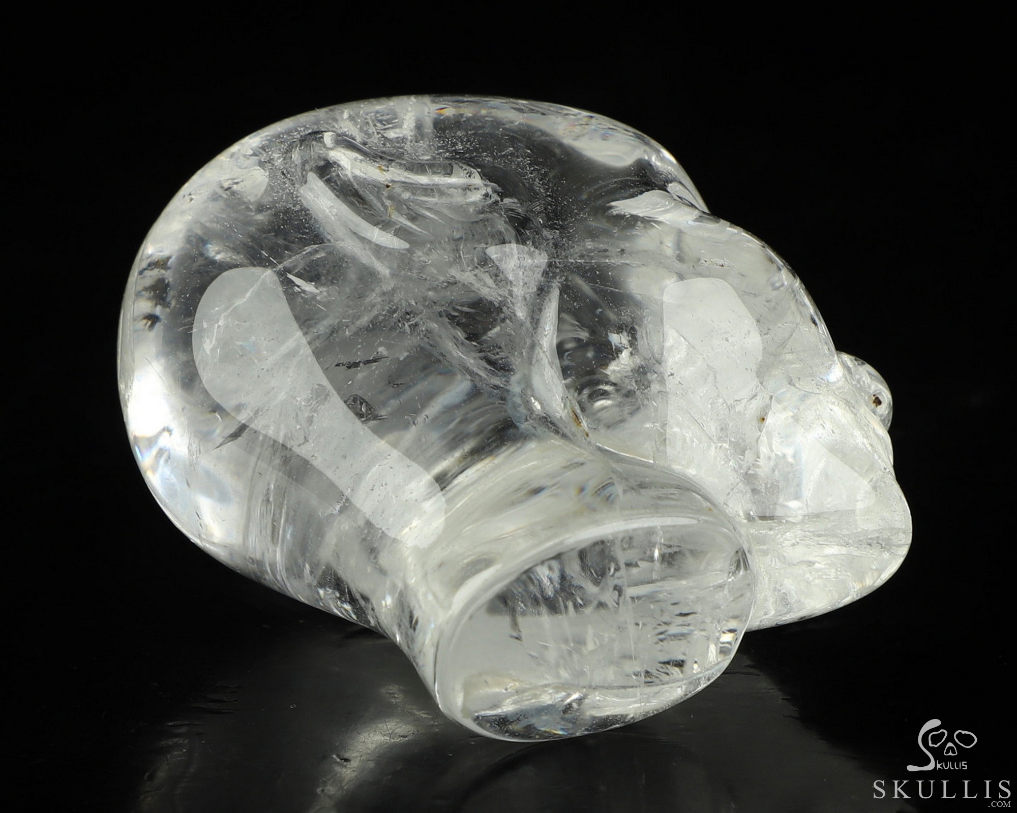 1.7" Quartz Rock Crystal Hand Carved Fairy Elf Alien Crystal Skull Companion Sculpture, Crystal Healing 1.7" Quartz Rock Crystal Hand Carved Fairy Elf Alien Crystal Skull Companion Sculpture, Crystal Healing