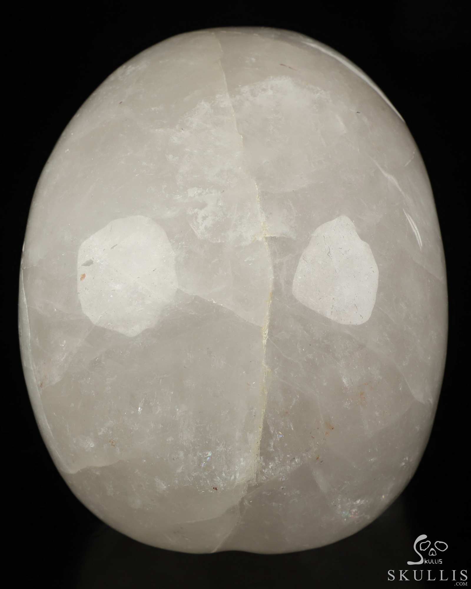 5.1" Angolan Quartz Rock Crystal Hand Carved Singing Crystal Skull Sculpture, Crystal Healing 5.1" Angolan Quartz Rock Crystal Hand Carved Singing Crystal Skull Sculpture, Crystal Healing