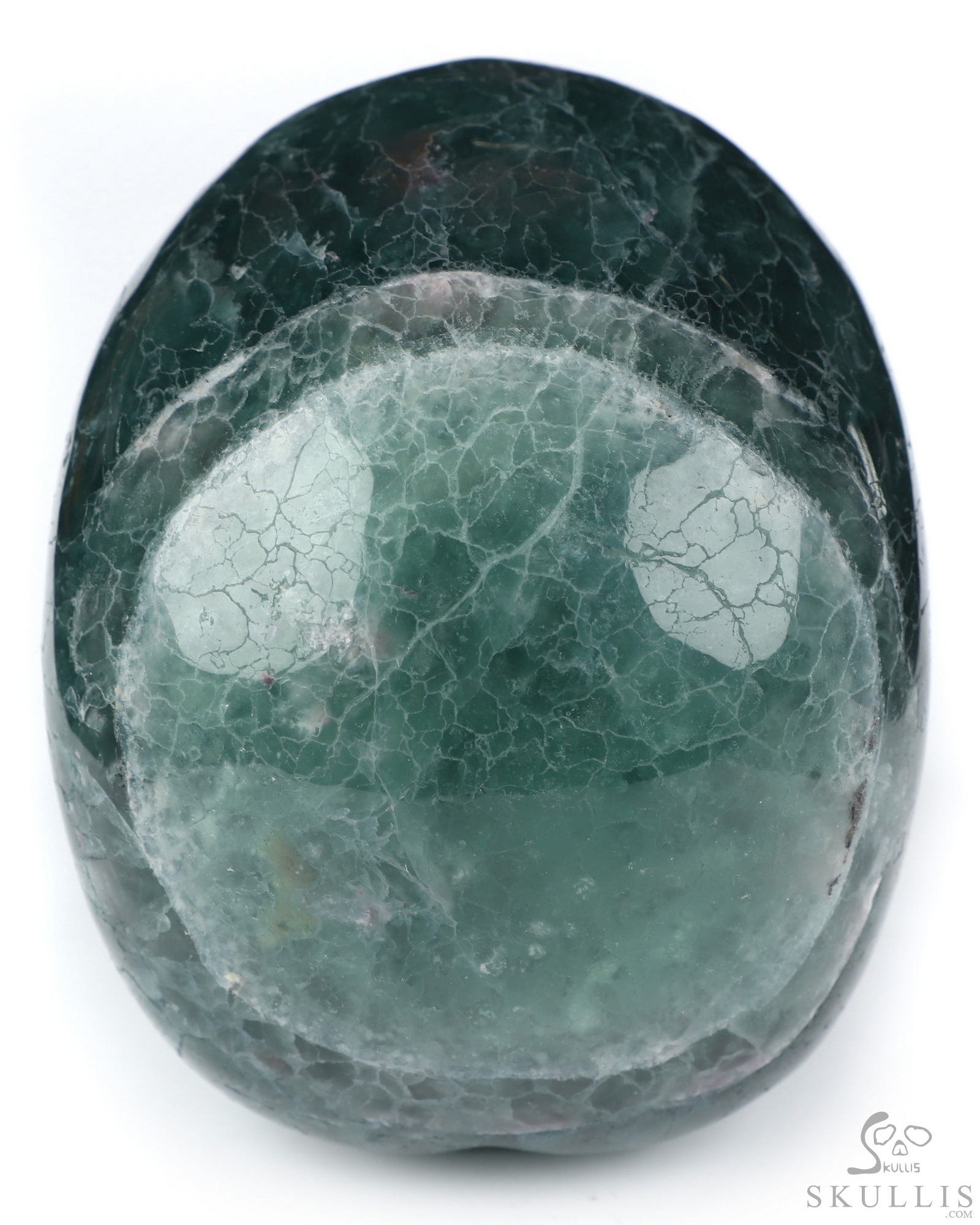 5.1" Fluorite Hand Carved Singing Crystal Skull Sculpture, Crystal Healing 5.1" Fluorite Hand Carved Singing Crystal Skull Sculpture, Crystal Healing