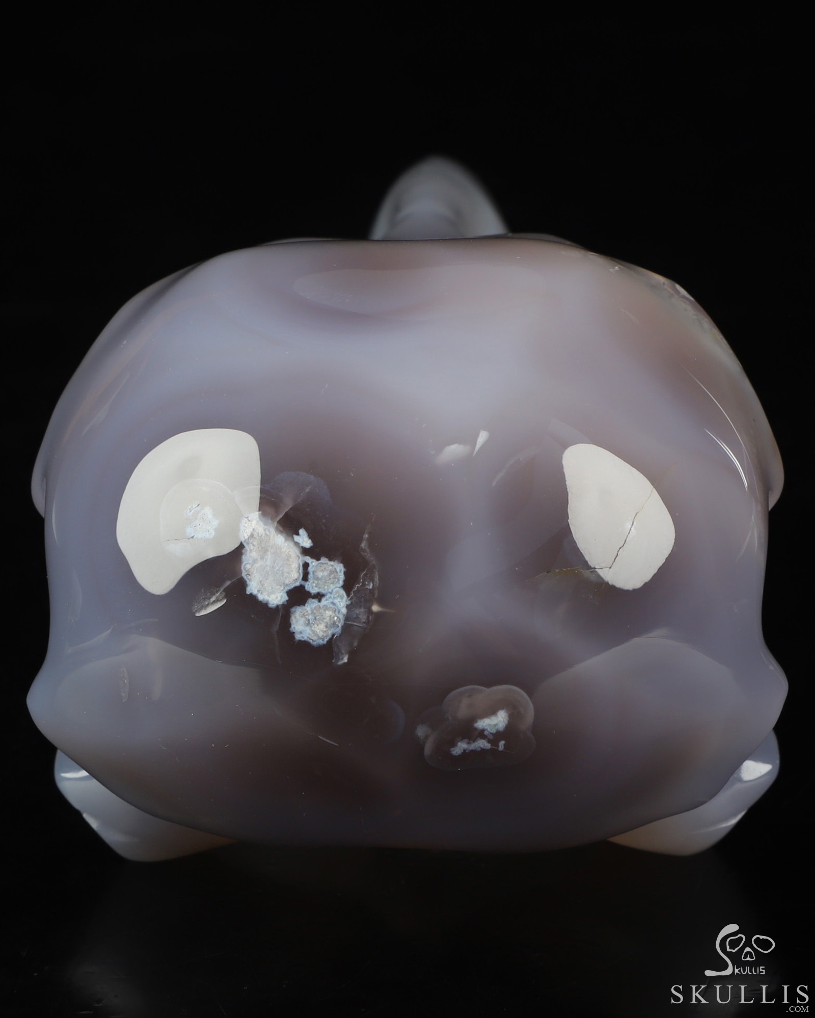 9.0" Agate Hand Carved Raven Crystal Skull Sculpture, Crystal Healing 9.0" Agate Hand Carved Raven Crystal Skull Sculpture, Crystal Healing