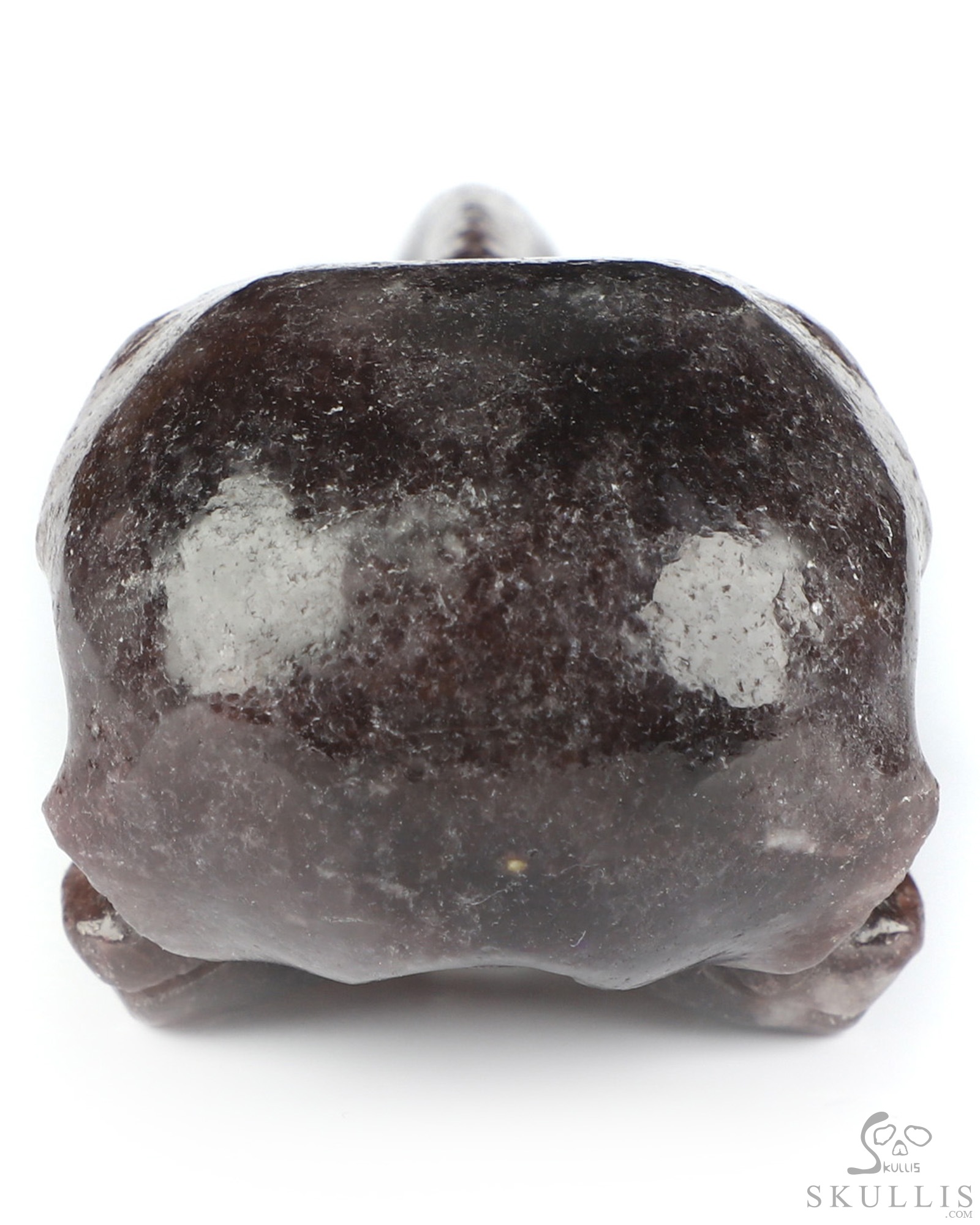 4.6" Lepidolite Hand Carved Raven Crystal Skull Sculpture, Crystal Healing 4.6" Lepidolite Hand Carved Raven Crystal Skull Sculpture, Crystal Healing