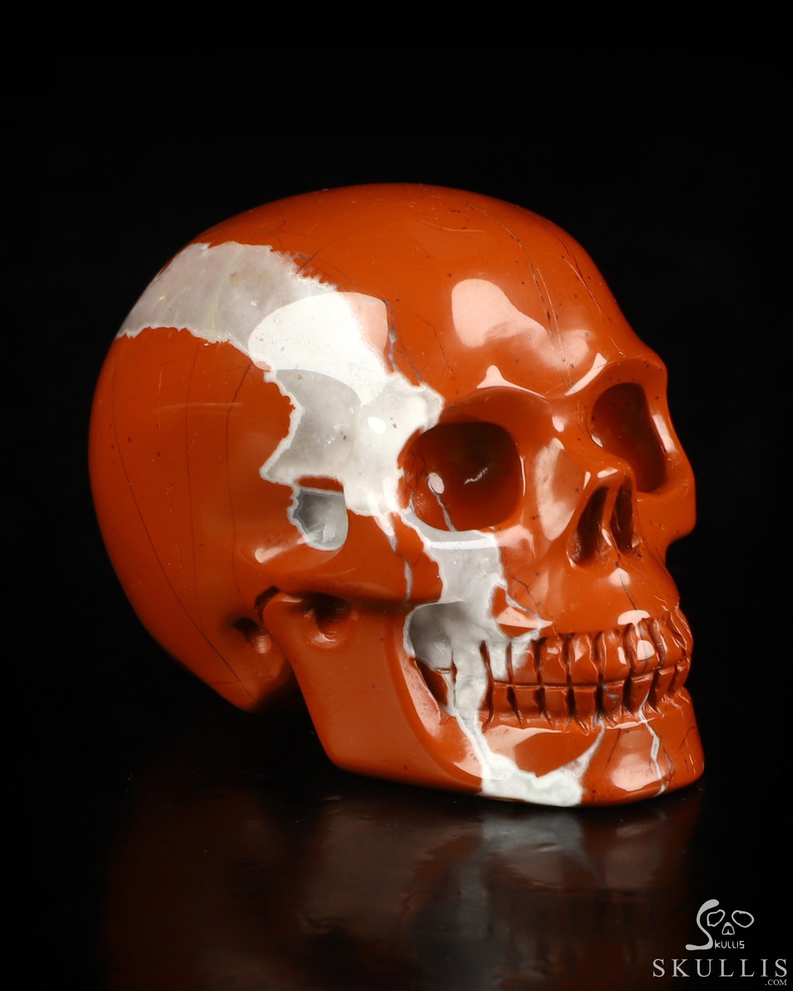 2.1" Red Jasper Hand Carved Crystal Skull, Realistic, Crystal Healing 2.1" Red Jasper Hand Carved Crystal Skull, Realistic, Crystal Healing