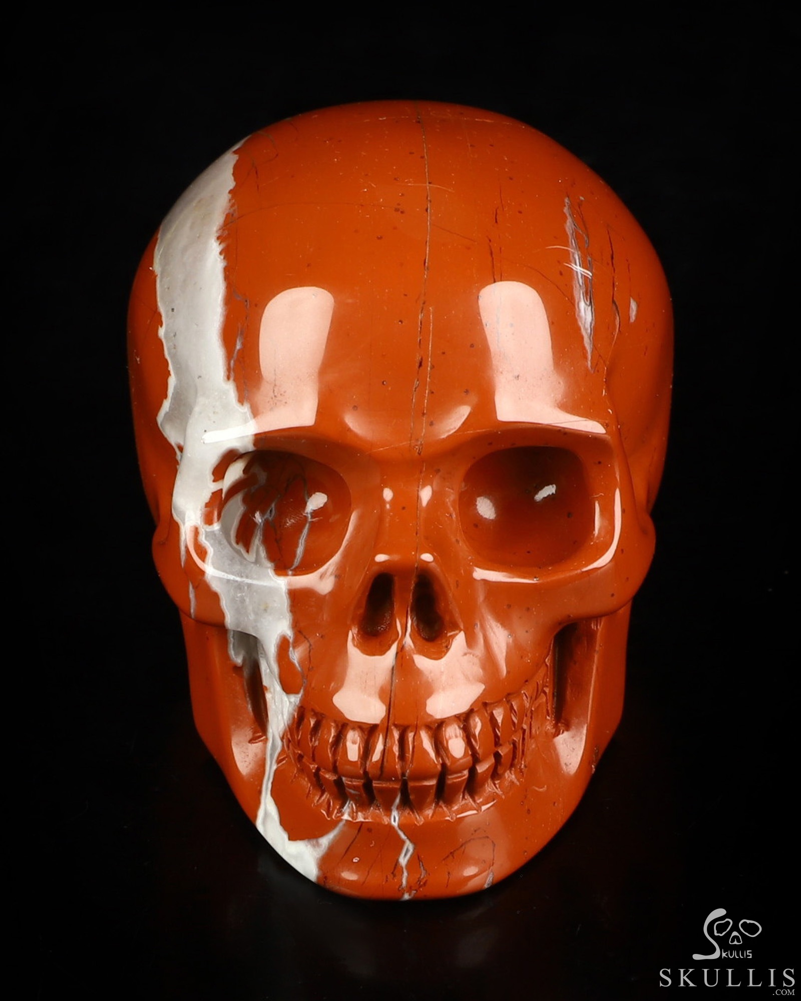 2.1" Red Jasper Hand Carved Crystal Skull, Realistic, Crystal Healing 2.1" Red Jasper Hand Carved Crystal Skull, Realistic, Crystal Healing