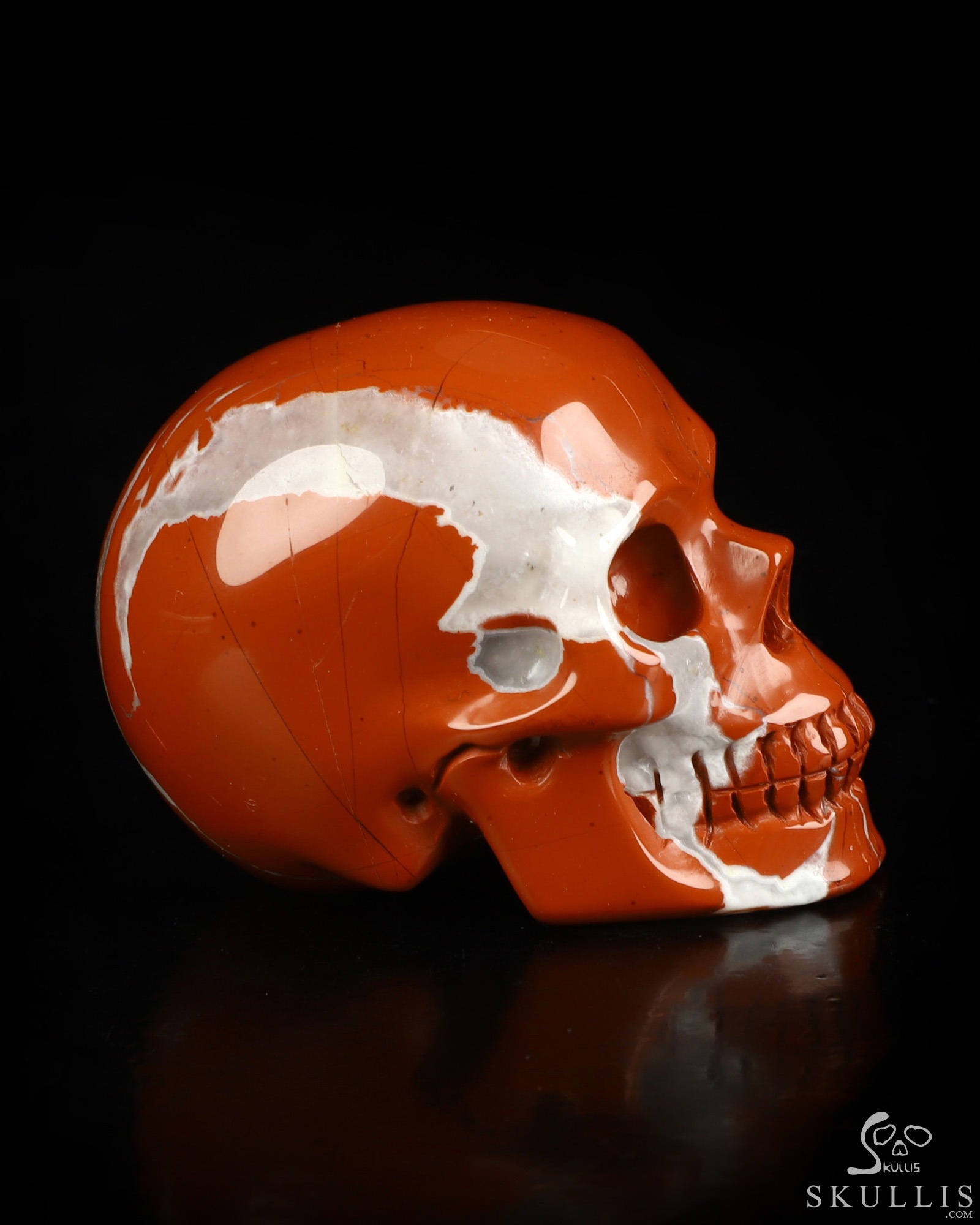 2.1" Red Jasper Hand Carved Crystal Skull, Realistic, Crystal Healing 2.1" Red Jasper Hand Carved Crystal Skull, Realistic, Crystal Healing