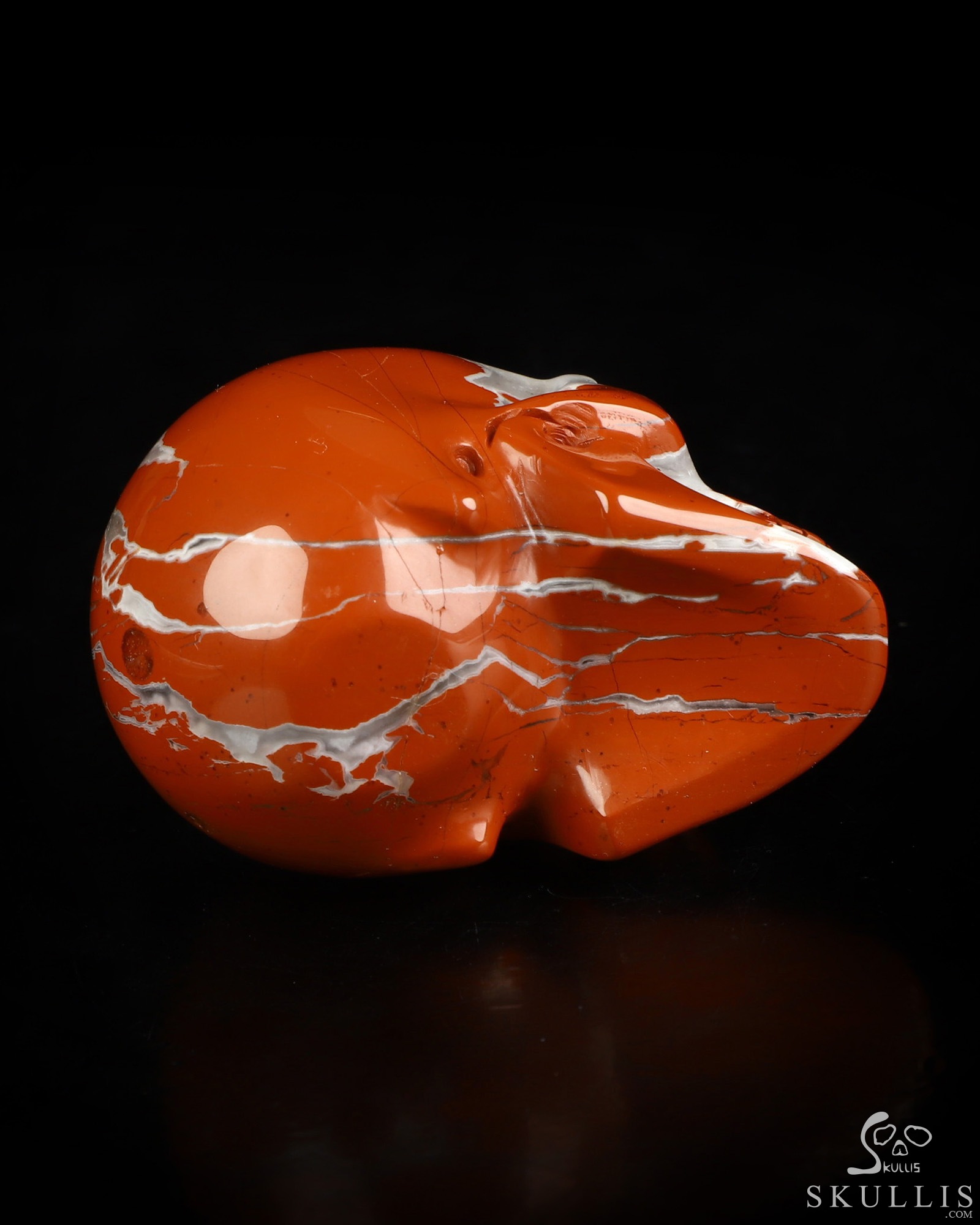2.1" Red Jasper Hand Carved Crystal Skull, Realistic, Crystal Healing 2.1" Red Jasper Hand Carved Crystal Skull, Realistic, Crystal Healing