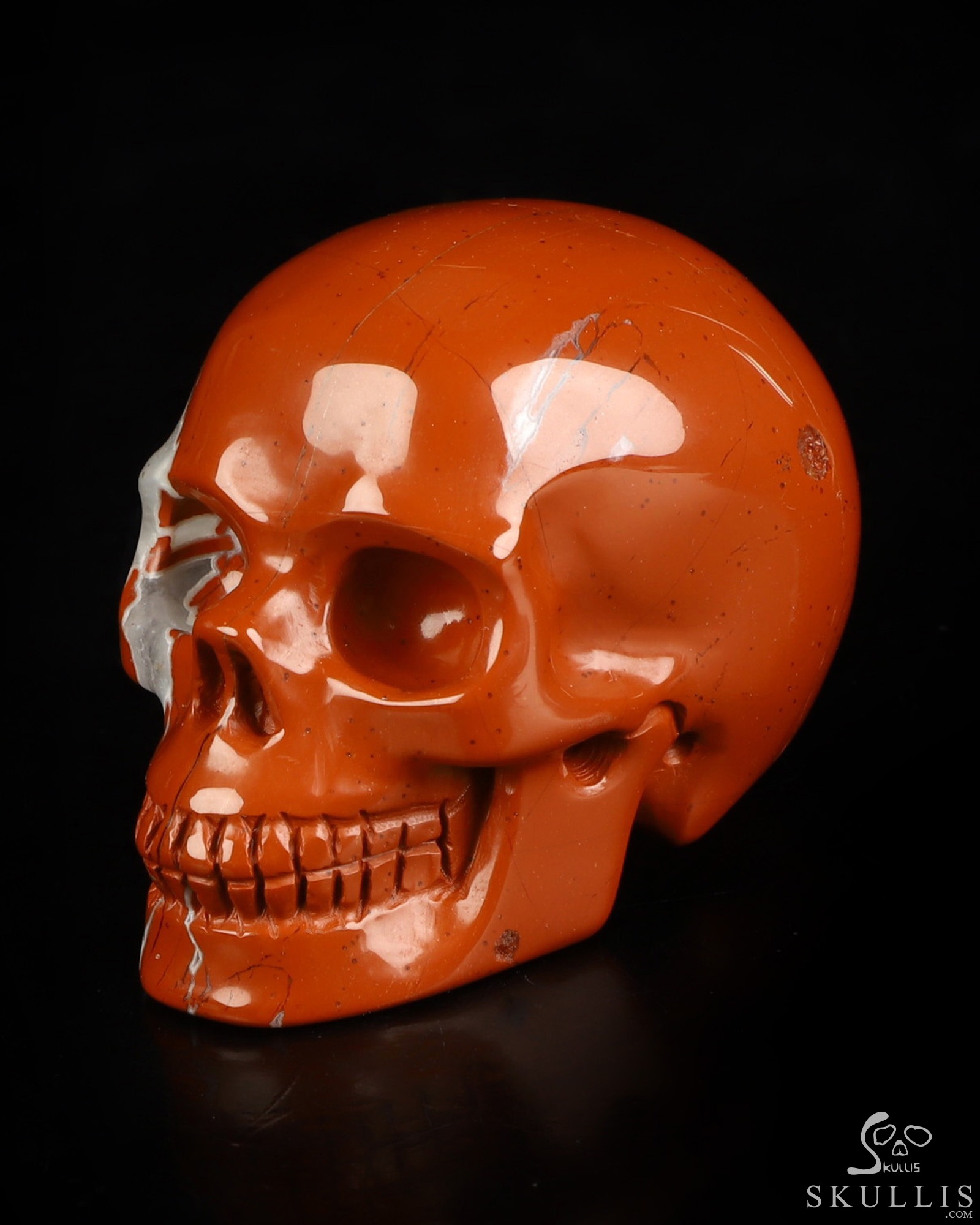 2.1" Red Jasper Hand Carved Crystal Skull, Realistic, Crystal Healing 2.1" Red Jasper Hand Carved Crystal Skull, Realistic, Crystal Healing
