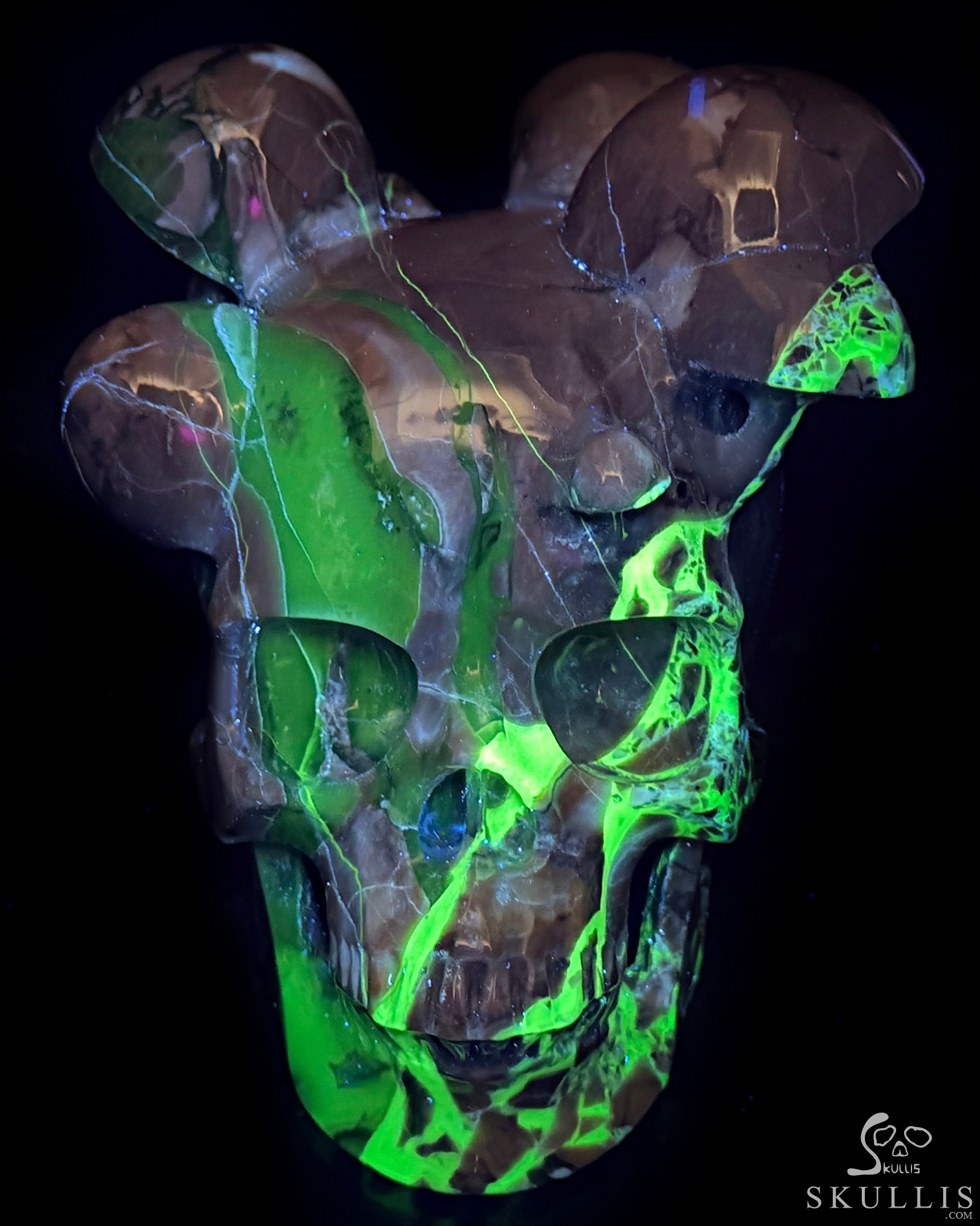 5.2" Dinosaur Egg Agate Hand Carved Mushroom Crystal Skull Sculpture, Crystal Healing 5.2" Dinosaur Egg Agate Hand Carved Mushroom Crystal Skull Sculpture, Crystal Healing