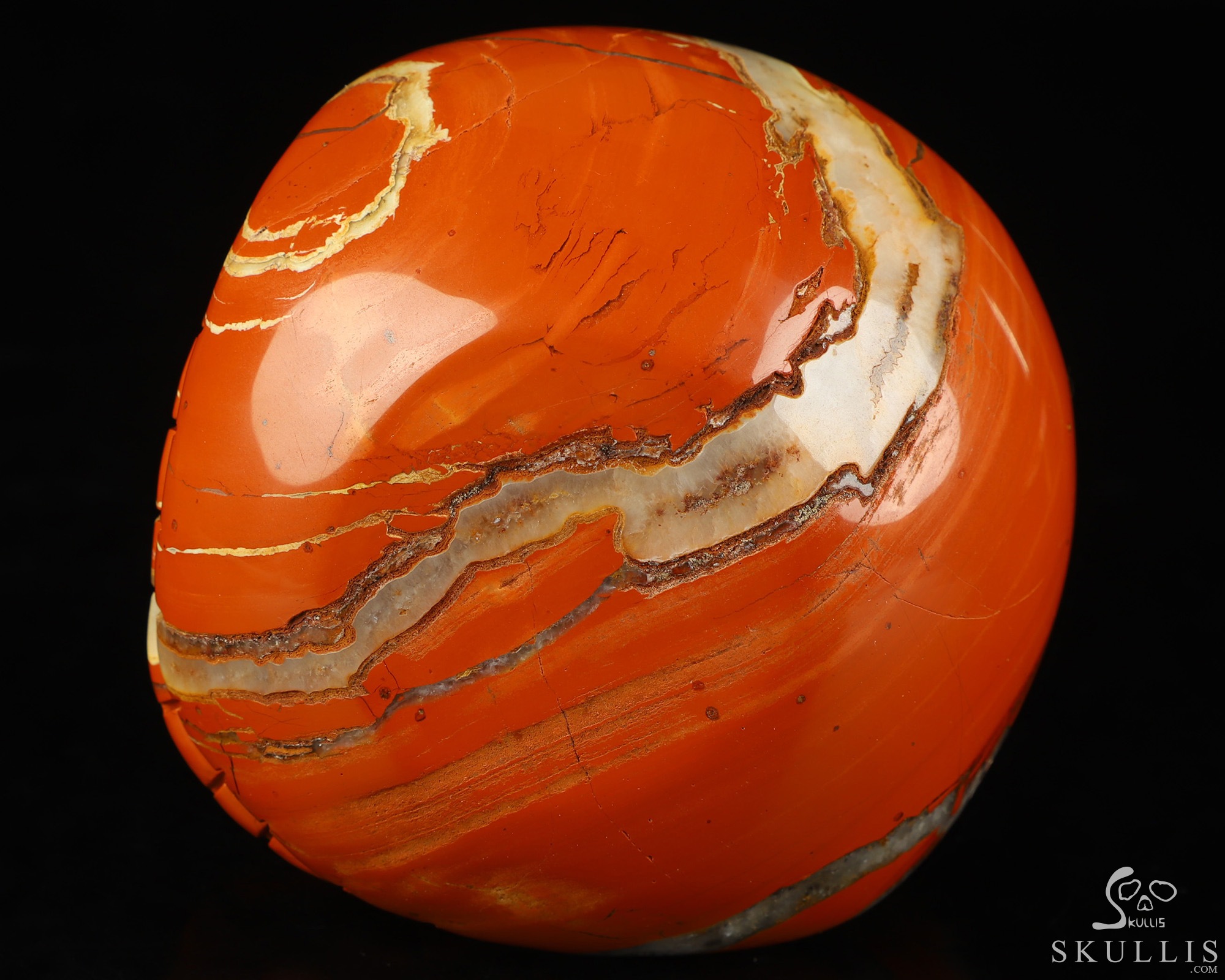 3.9" Red Jasper Hand Carved Jack Crystal Skull Sculpture, Crystal Healing 3.9" Red Jasper Hand Carved Jack Crystal Skull Sculpture, Crystal Healing
