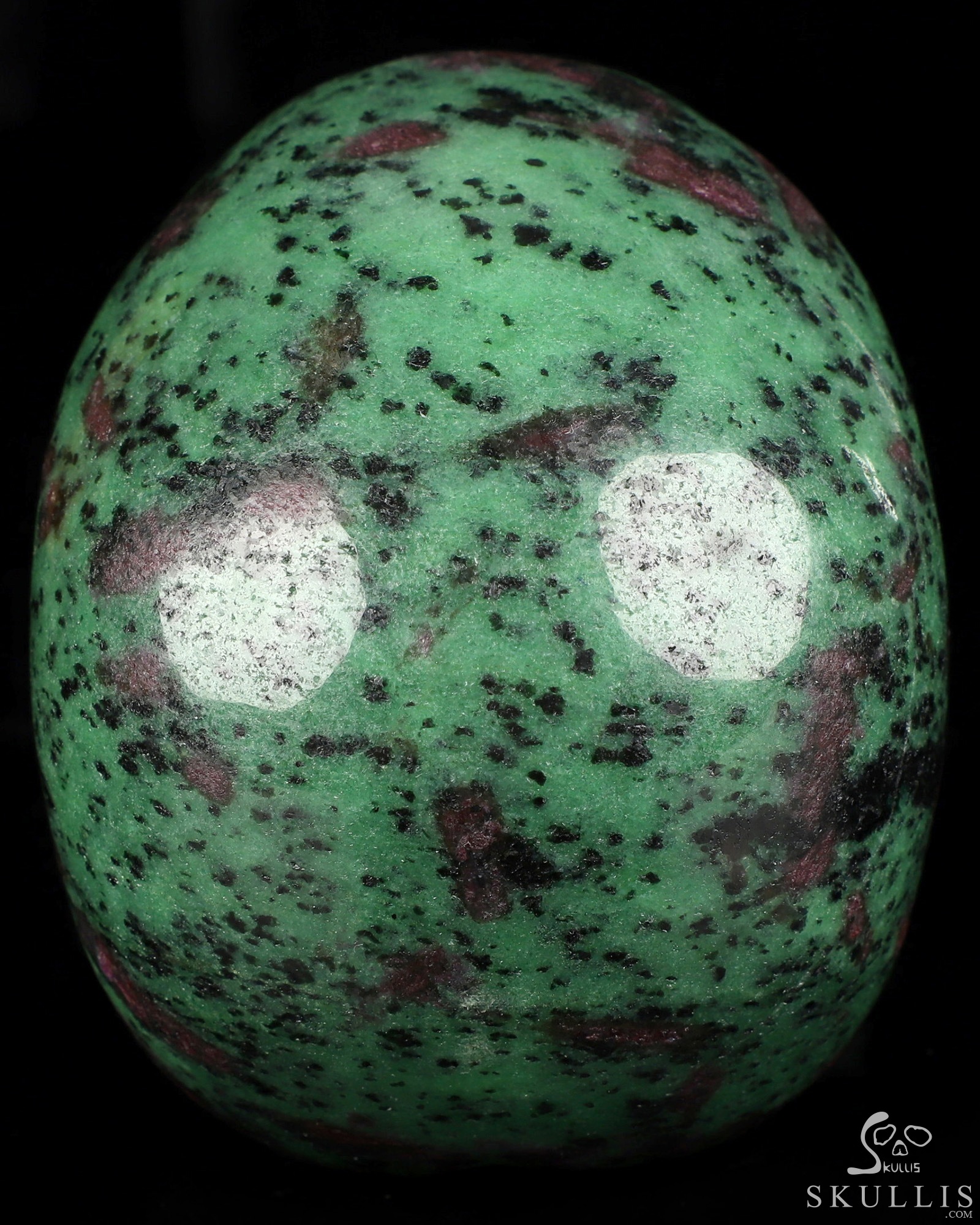 5.2" Ruby Zoisite Hand Carved Singing Crystal Skull Sculpture, Crystal Healing 5.2" Ruby Zoisite Hand Carved Singing Crystal Skull Sculpture, Crystal Healing