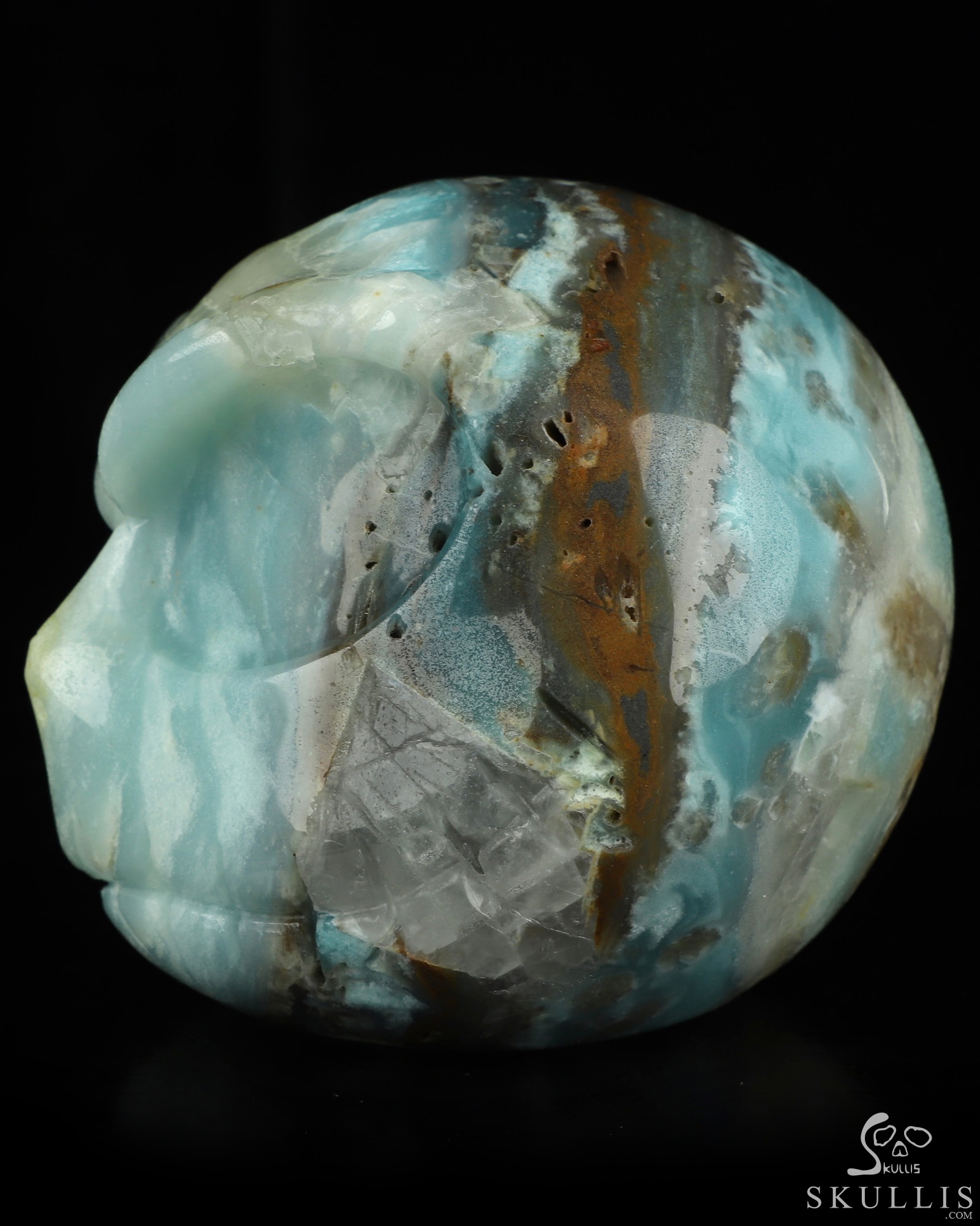 3.9" Chinese Amazonite Hand Carved Jack Crystal Skull Sculpture, Crystal Healing 3.9" Chinese Amazonite Hand Carved Jack Crystal Skull Sculpture, Crystal Healing