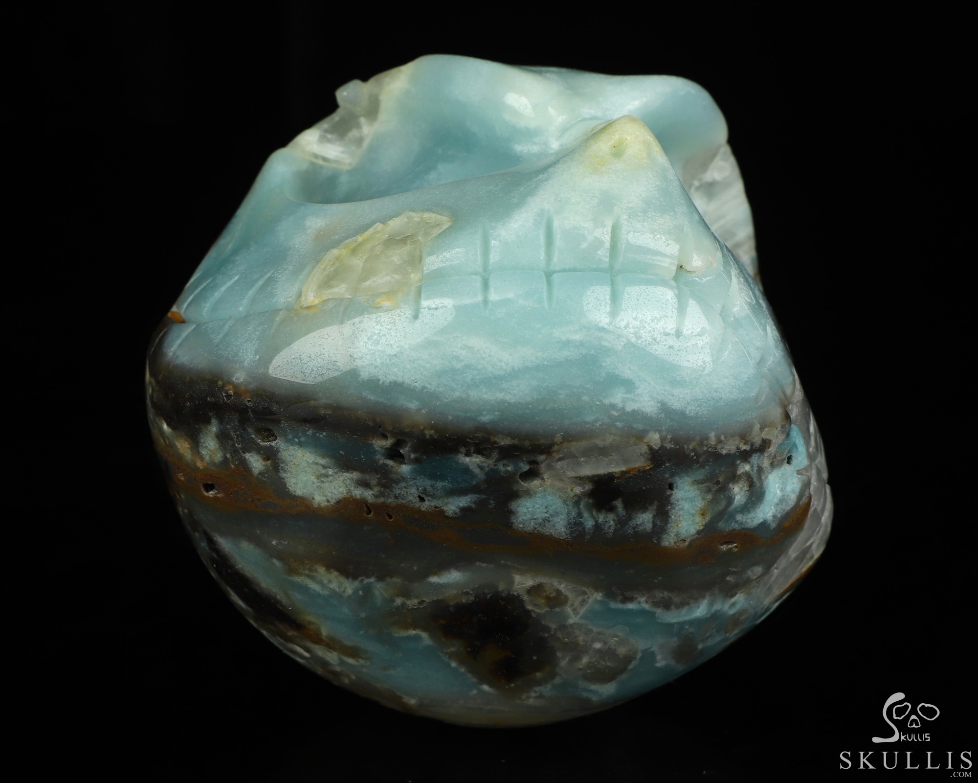 3.9" Chinese Amazonite Hand Carved Jack Crystal Skull Sculpture, Crystal Healing 3.9" Chinese Amazonite Hand Carved Jack Crystal Skull Sculpture, Crystal Healing