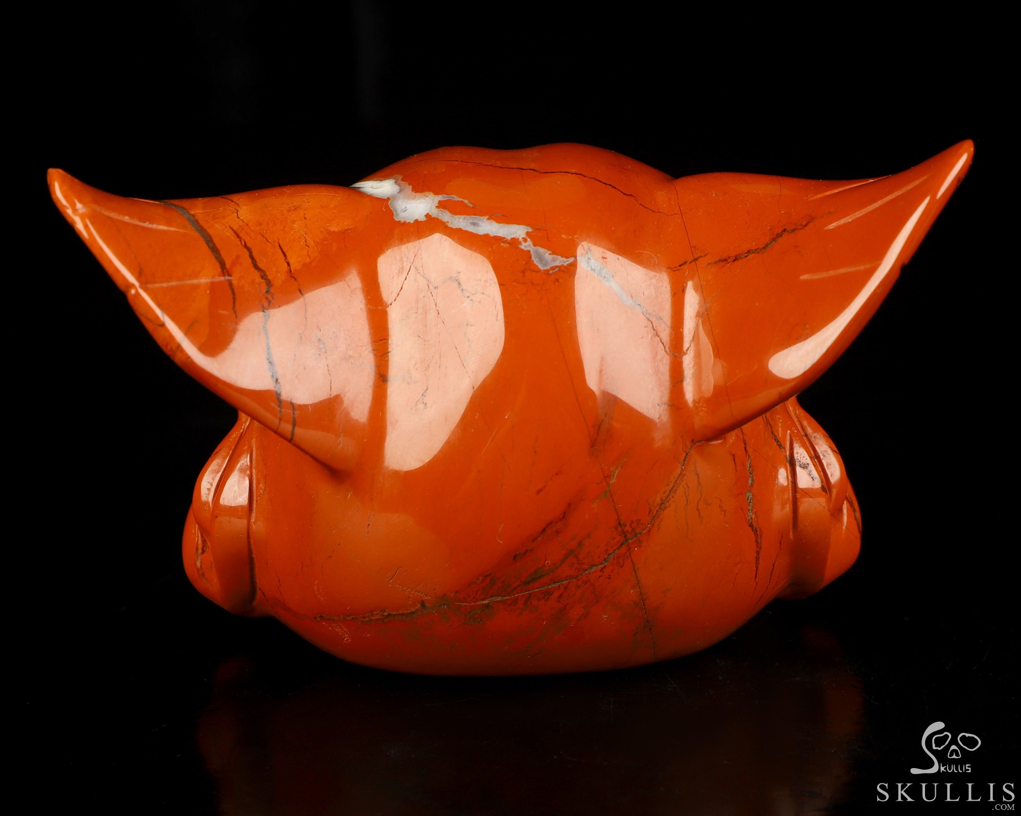 5.1" Red Jasper Hand Carved Crystal Fox Fine Art Sculpture, Crystal Healing 5.1" Red Jasper Hand Carved Crystal Fox Fine Art Sculpture, Crystal Healing