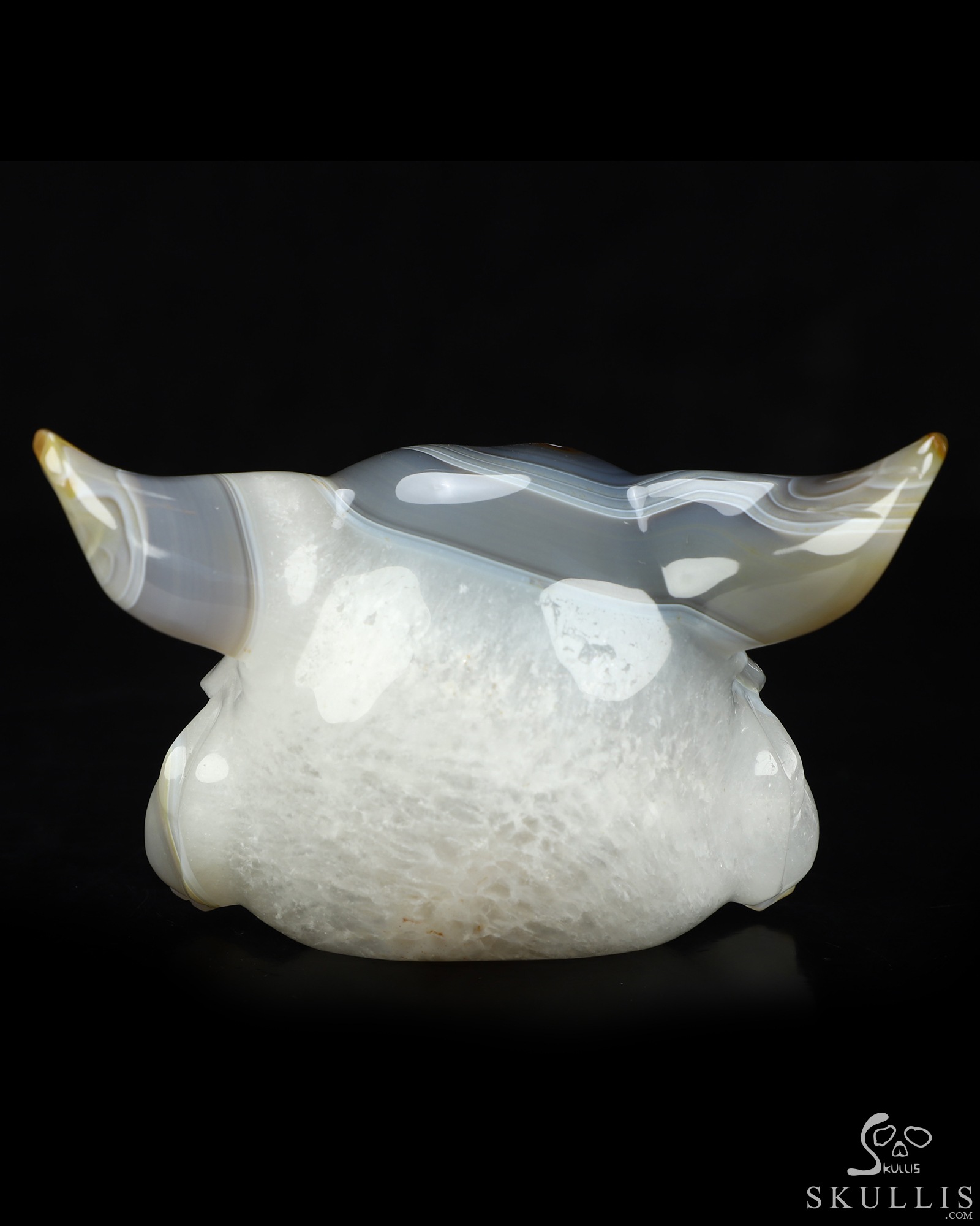 5.2" Premium Brazilian Agate Hand Carved Crystal Fox Fine Art Sculpture, Crystal Healing 5.2" Premium Brazilian Agate Hand Carved Crystal Fox Fine Art Sculpture, Crystal Healing