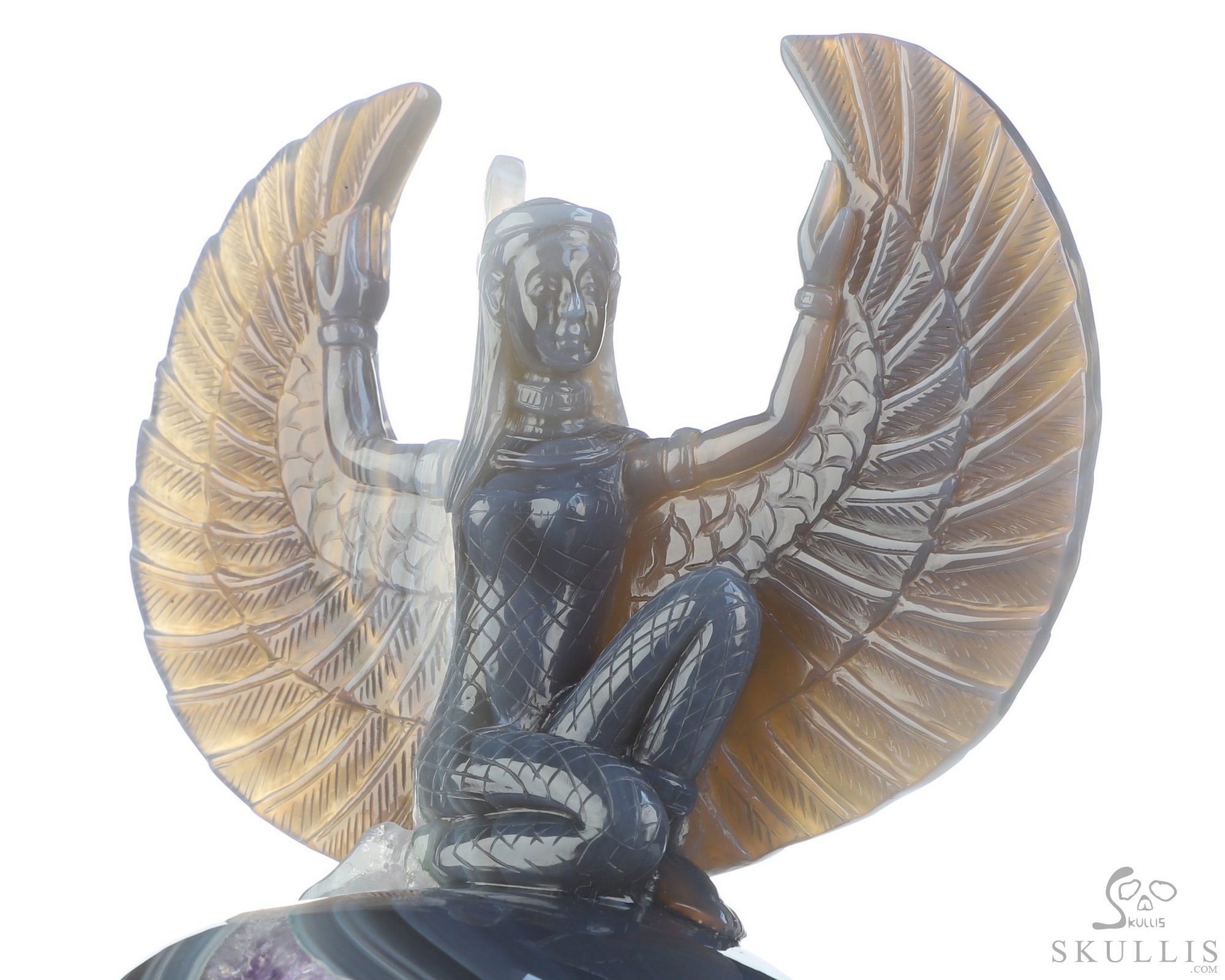 June 8, 2026 ACSAD (A Crystal Skull a Day) - The Breath of Isis - 8.5" Amethyst Geode Agate Goddess Isis on Crystal Skull Sculpture, Crystal Healing June 8, 2026 ACSAD (A Crystal Skull a Day) - The Breath of Isis - 8.5" Amethyst Geode Agate Goddess Isis on Crystal Skull Sculpture, Crystal Healing
