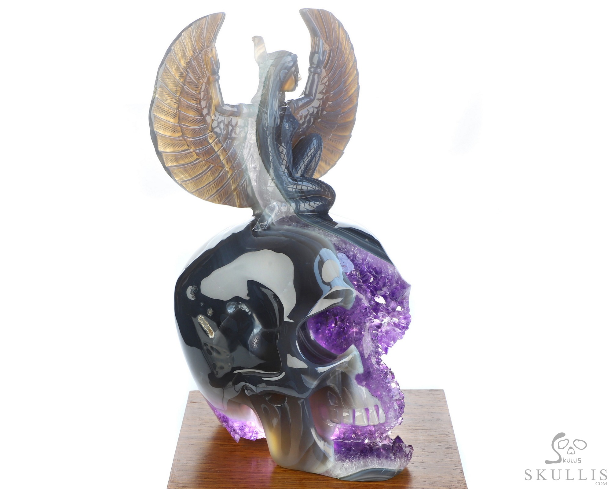June 8, 2026 ACSAD (A Crystal Skull a Day) - The Breath of Isis - 8.5" Amethyst Geode Agate Goddess Isis on Crystal Skull Sculpture, Crystal Healing June 8, 2026 ACSAD (A Crystal Skull a Day) - The Breath of Isis - 8.5" Amethyst Geode Agate Goddess Isis on Crystal Skull Sculpture, Crystal Healing
