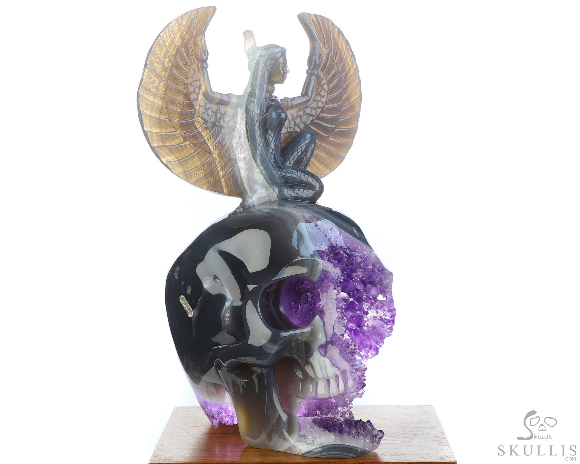 June 8, 2026 ACSAD (A Crystal Skull a Day) - The Breath of Isis - 8.5" Amethyst Geode Agate Goddess Isis on Crystal Skull Sculpture, Crystal Healing June 8, 2026 ACSAD (A Crystal Skull a Day) - The Breath of Isis - 8.5" Amethyst Geode Agate Goddess Isis on Crystal Skull Sculpture, Crystal Healing
