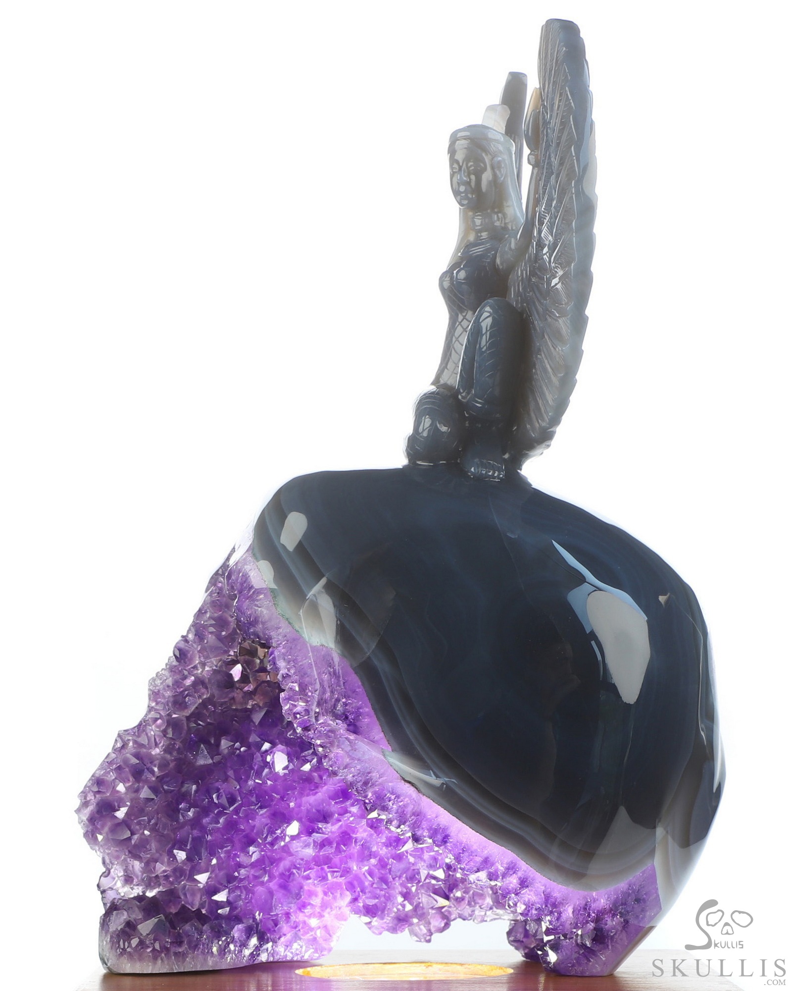 June 8, 2026 ACSAD (A Crystal Skull a Day) - The Breath of Isis - 8.5" Amethyst Geode Agate Goddess Isis on Crystal Skull Sculpture, Crystal Healing June 8, 2026 ACSAD (A Crystal Skull a Day) - The Breath of Isis - 8.5" Amethyst Geode Agate Goddess Isis on Crystal Skull Sculpture, Crystal Healing