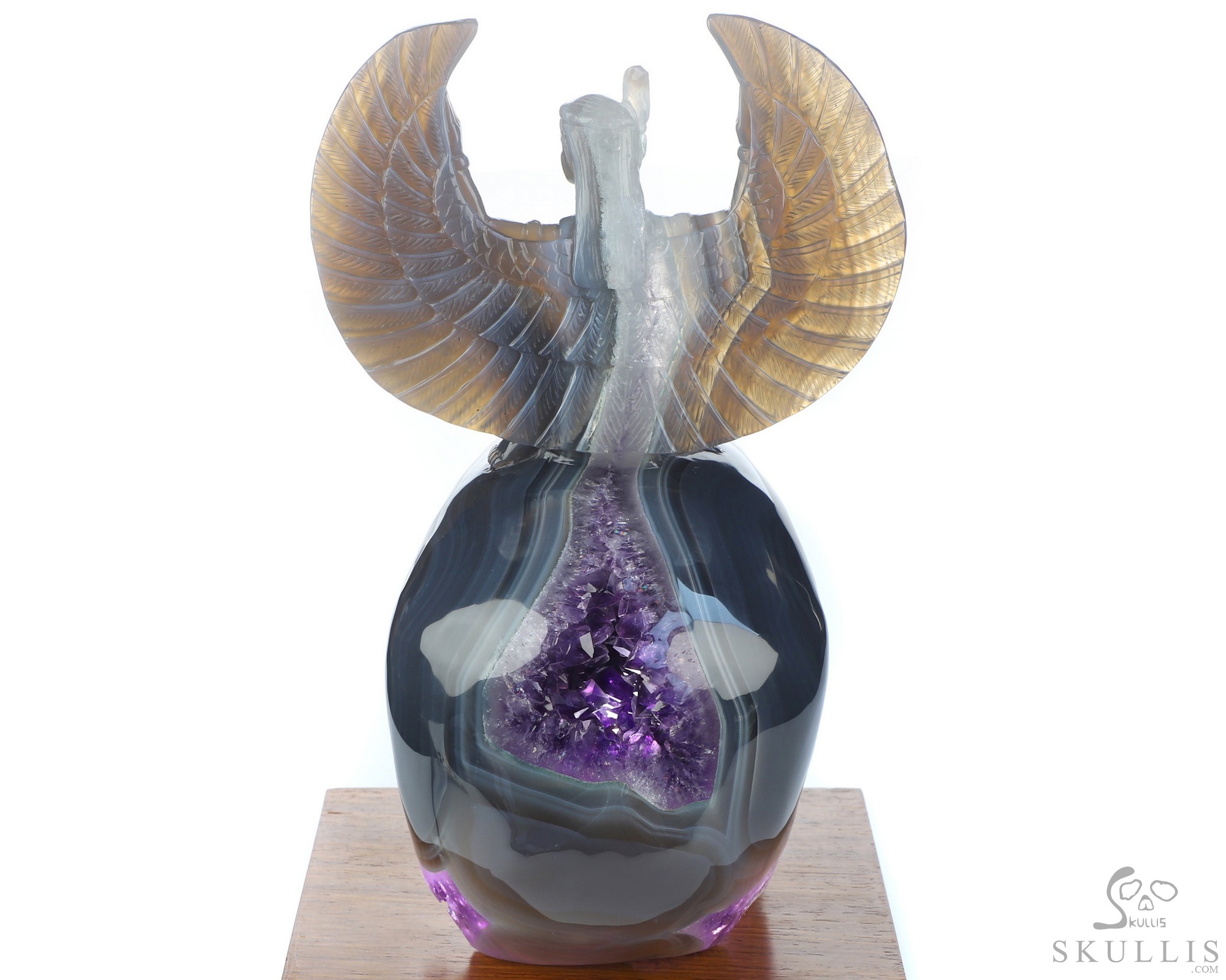 June 8, 2026 ACSAD (A Crystal Skull a Day) - The Breath of Isis - 8.5" Amethyst Geode Agate Goddess Isis on Crystal Skull Sculpture, Crystal Healing June 8, 2026 ACSAD (A Crystal Skull a Day) - The Breath of Isis - 8.5" Amethyst Geode Agate Goddess Isis on Crystal Skull Sculpture, Crystal Healing