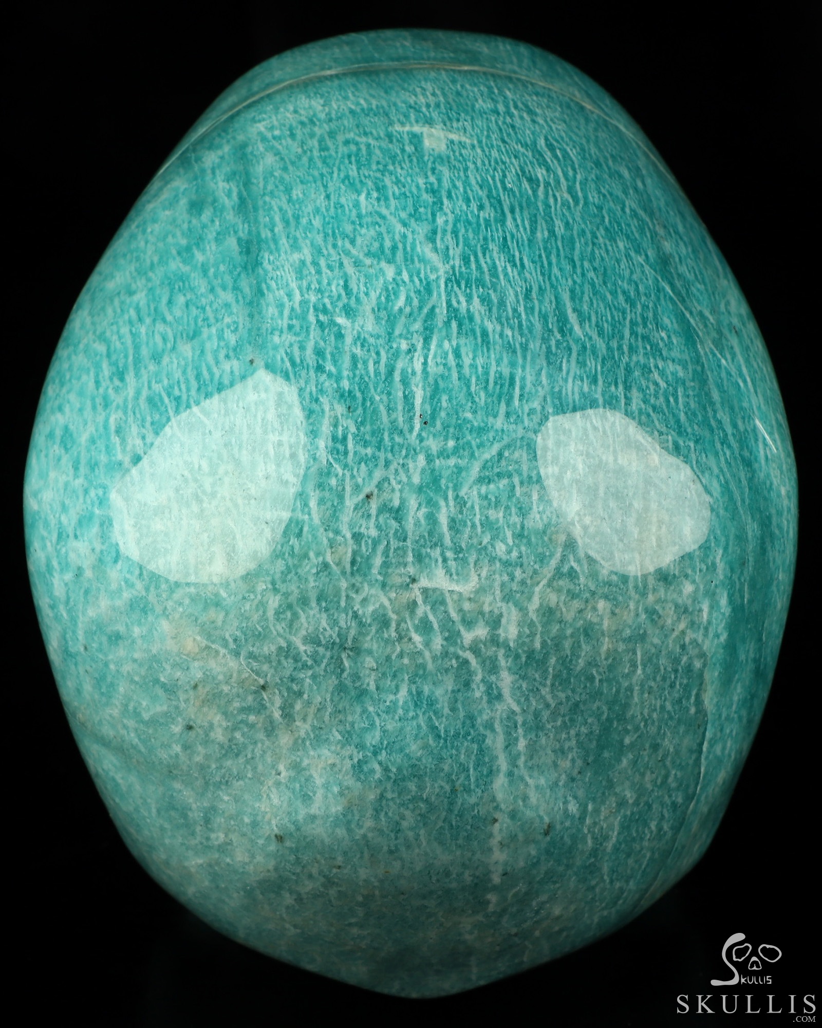 Lifesized 6.9" Amazonite Hand Carved Crystal Skull, Super Realistic, Crystal Healing Lifesized 6.9" Amazonite Hand Carved Crystal Skull, Super Realistic, Crystal Healing