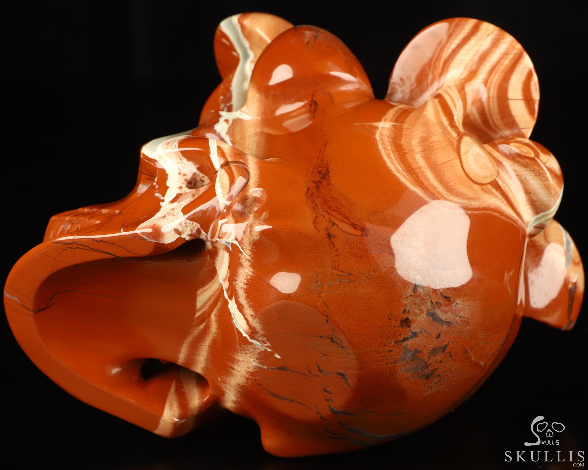5.2" Red Jasper Hand Carved Mushroom Crystal Skull Sculpture, Crystal Healing 5.2" Red Jasper Hand Carved Mushroom Crystal Skull Sculpture, Crystal Healing