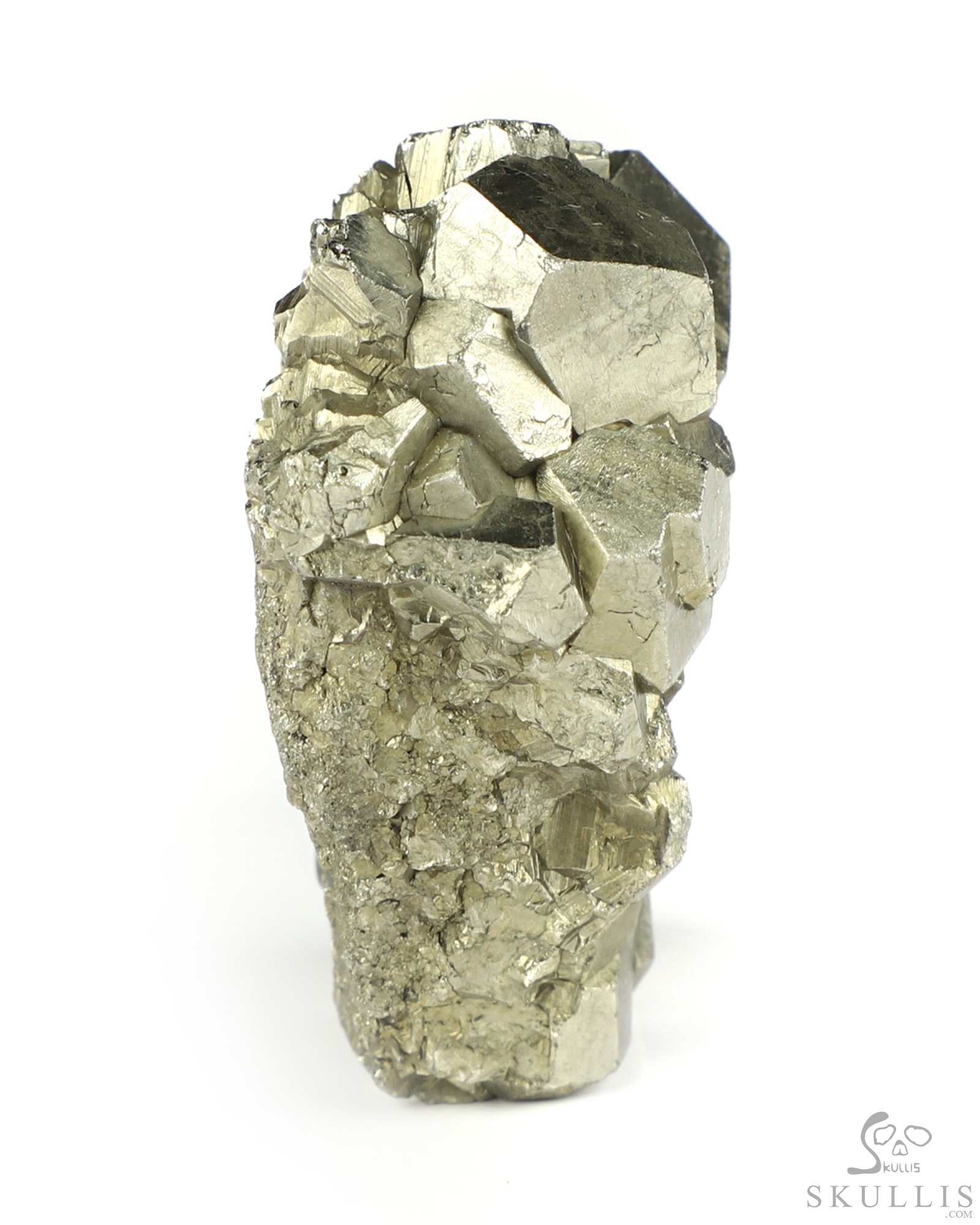 1.7" Pyrite Hand Carved Crystal Skull Fine Art Sculpture, Crystal Healing 1.7" Pyrite Hand Carved Crystal Skull Fine Art Sculpture, Crystal Healing