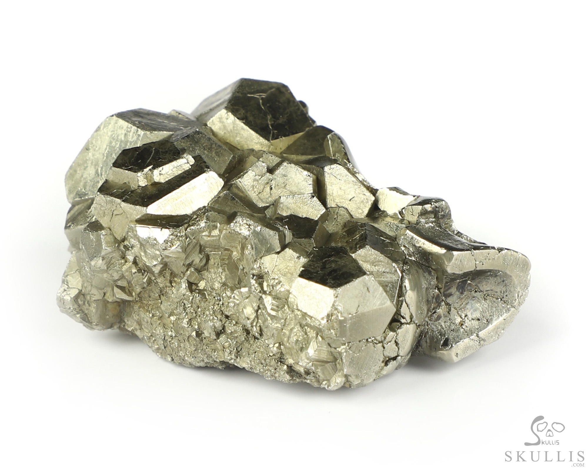 1.7" Pyrite Hand Carved Crystal Skull Fine Art Sculpture, Crystal Healing 1.7" Pyrite Hand Carved Crystal Skull Fine Art Sculpture, Crystal Healing