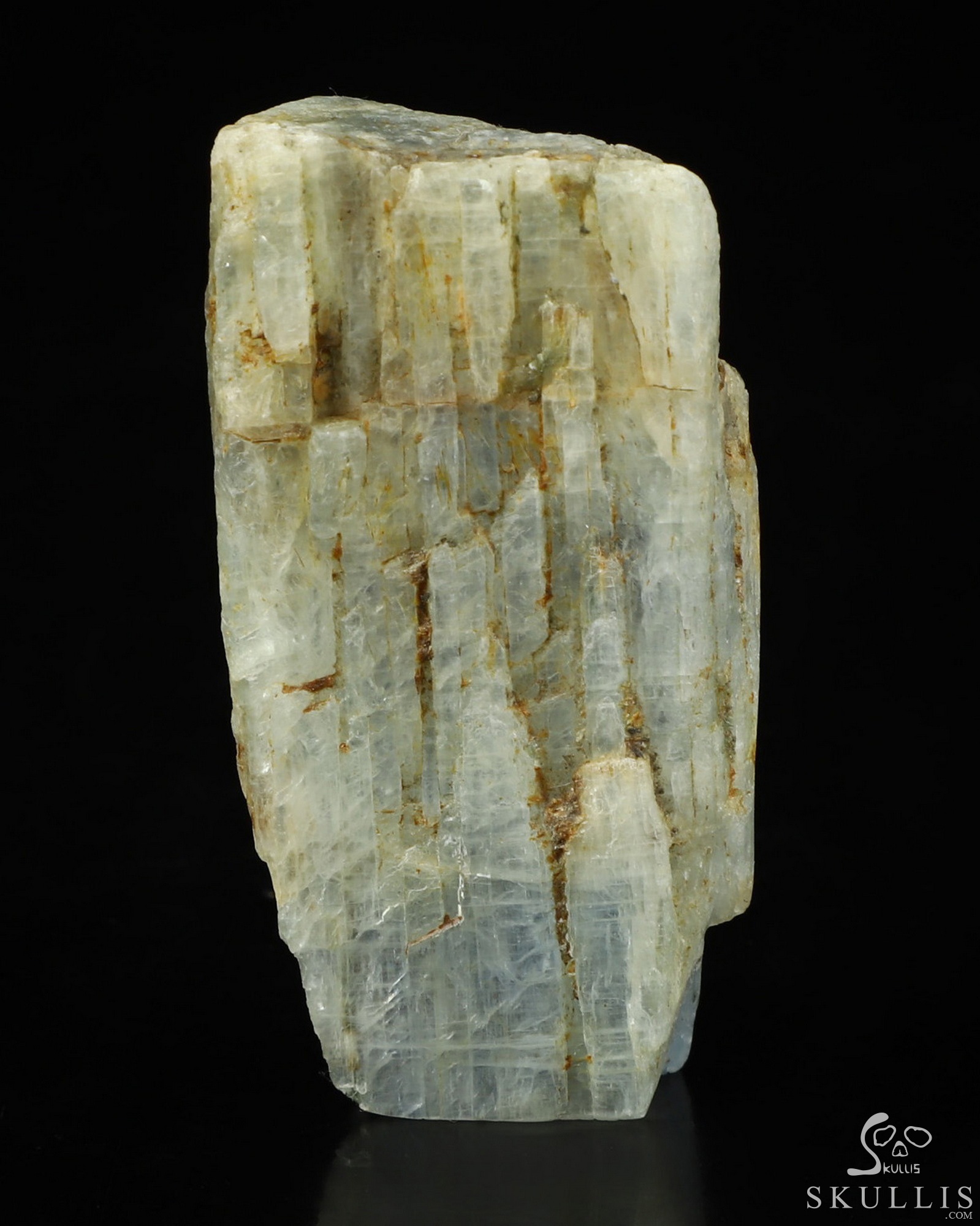 Gemstone 2.0" Kyanite Hand Carved Crystal Skull Fine Art Sculpture, Crystal Healing Gemstone 2.0" Kyanite Hand Carved Crystal Skull Fine Art Sculpture, Crystal Healing