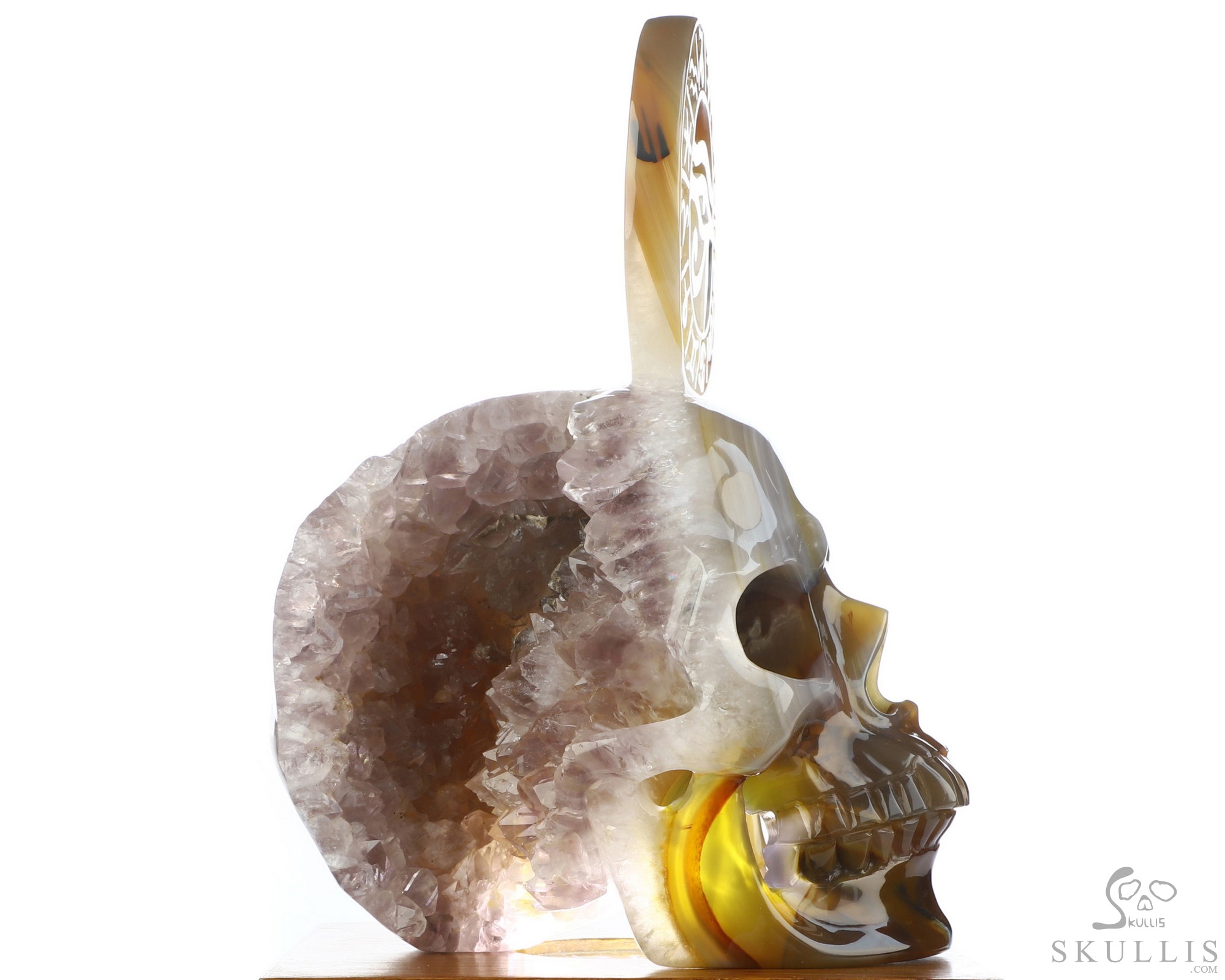 June 10, 2026 ACSAD (A Crystal Skull a Day) - Horus’s Horizon - 7.9" Premium Brazilian Agate Eye of Horus on Crystal Skull Fine Art Sculpture, Crystal Healing June 10, 2026 ACSAD (A Crystal Skull a Day) - Horus’s Horizon - 7.9" Premium Brazilian Agate Eye of Horus on Crystal Skull Fine Art Sculpture, Crystal Healing