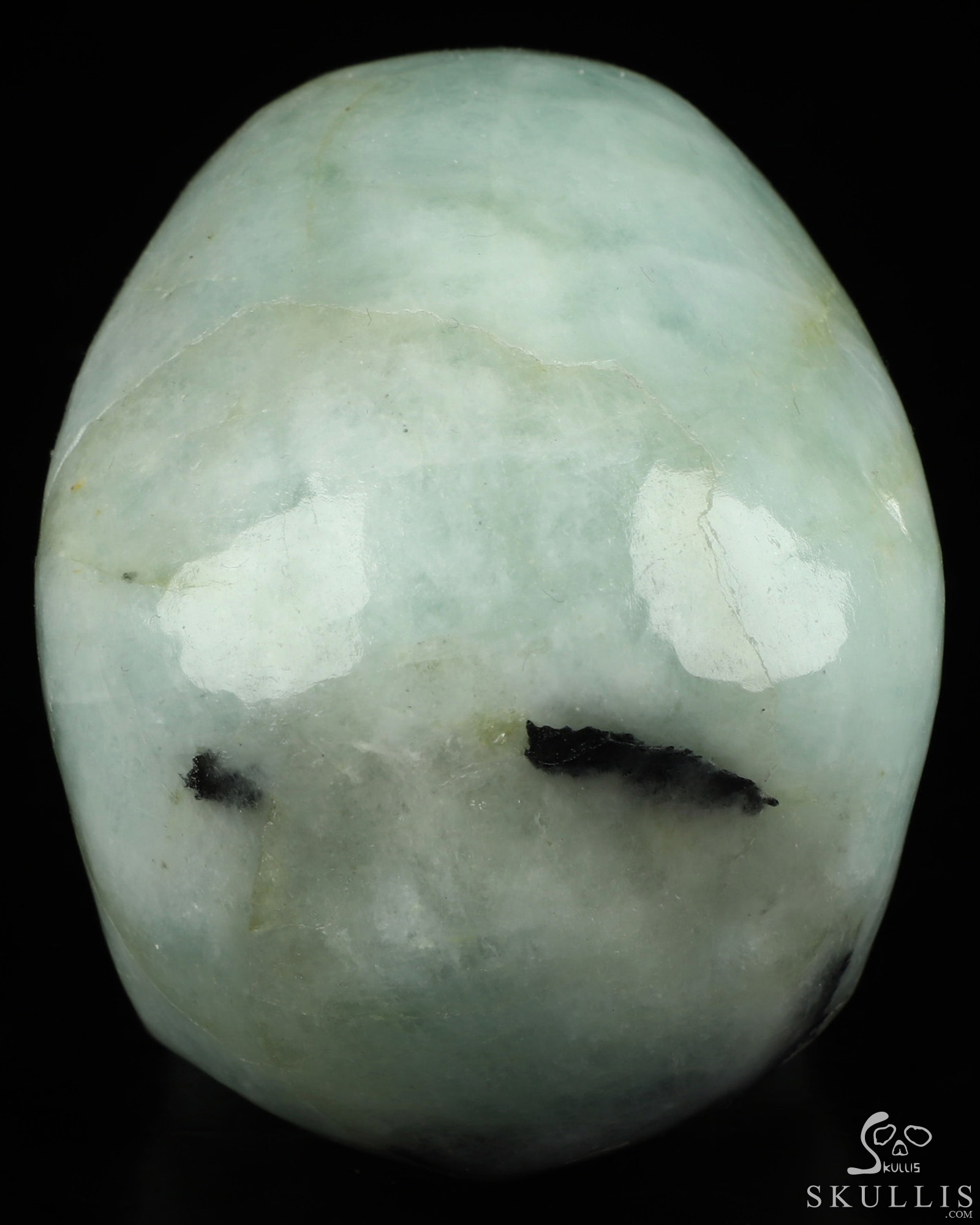 Gemstone 4.0" Aquamarine Hand Carved Crystal Skull, Super Realistic, Crystal Healing Gemstone 4.0" Aquamarine Hand Carved Crystal Skull, Super Realistic, Crystal Healing