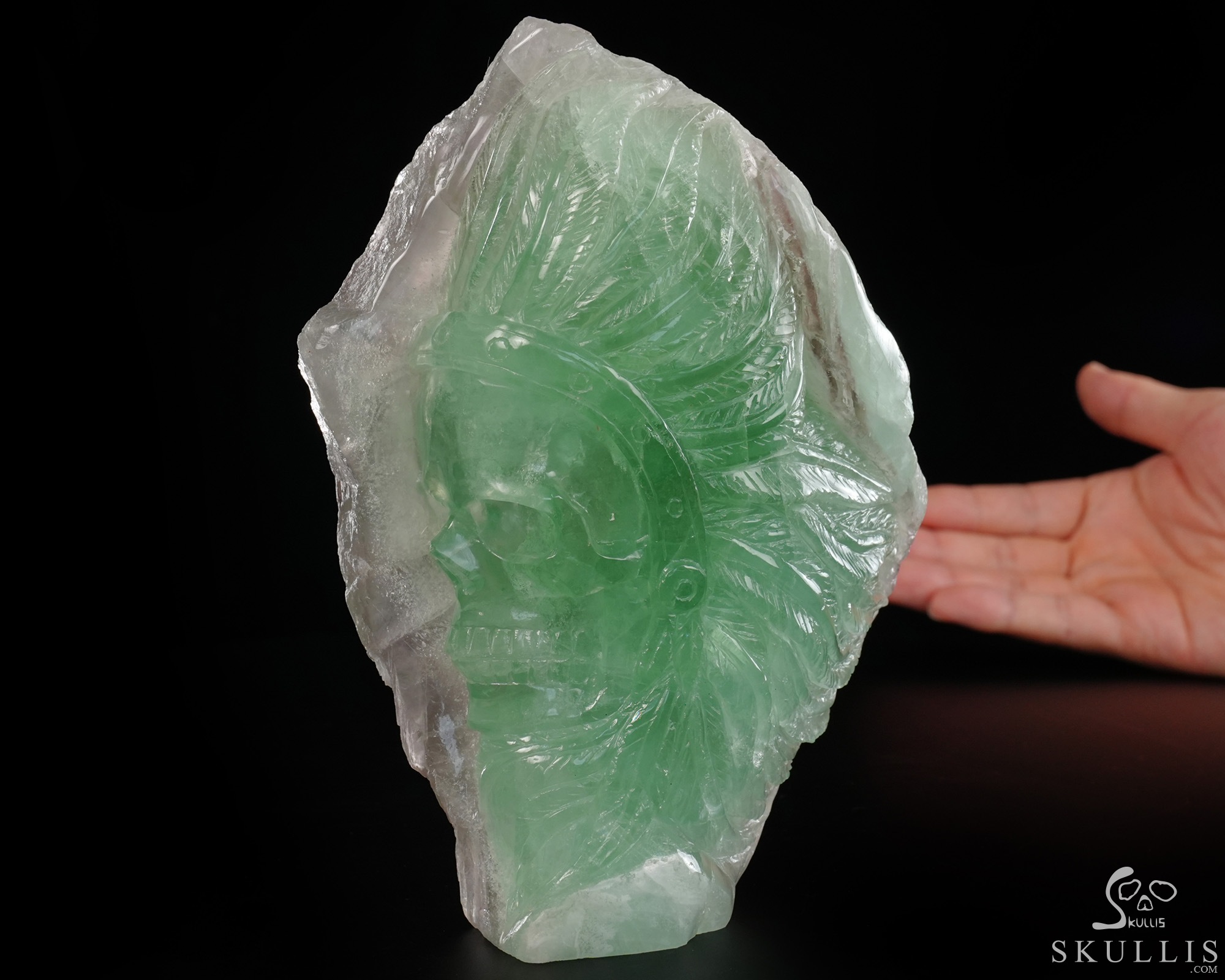 June 22, 2026 ACSAD (A Crystal Skull a Day) - The Unworn Crest - 6.2" Carved Fluorite Indian Crystal Skull Fine Art Sculpture June 22, 2026 ACSAD (A Crystal Skull a Day) - The Unworn Crest - 6.2" Carved Fluorite Indian Crystal Skull Fine Art Sculpture