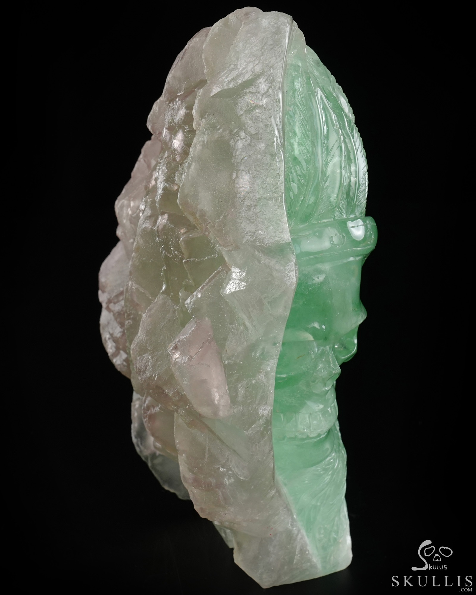 June 22, 2026 ACSAD (A Crystal Skull a Day) - The Unworn Crest - 6.2" Carved Fluorite Indian Crystal Skull Fine Art Sculpture June 22, 2026 ACSAD (A Crystal Skull a Day) - The Unworn Crest - 6.2" Carved Fluorite Indian Crystal Skull Fine Art Sculpture