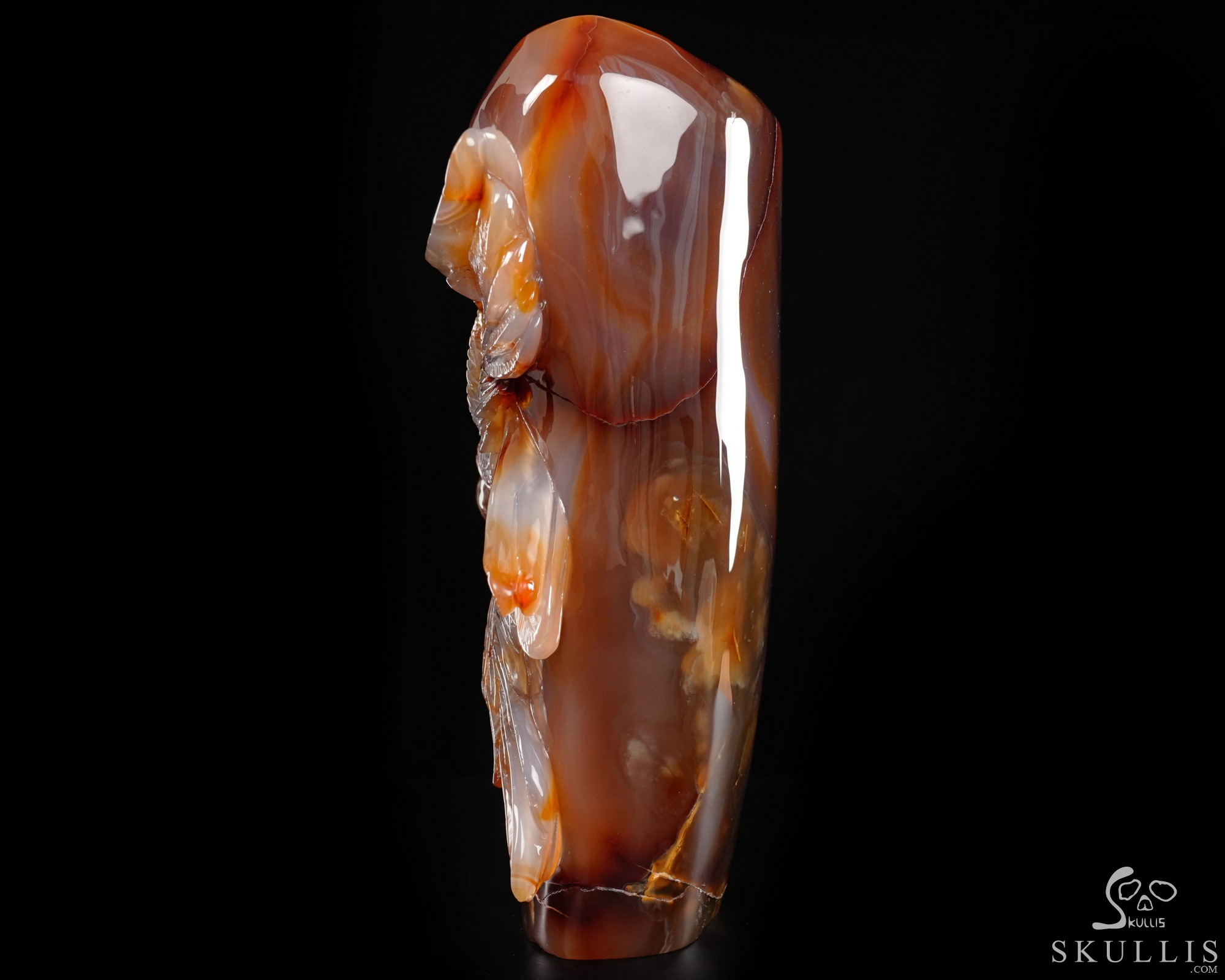 The Seraph’s Wake - 9.3" Premium Brazilian Agate Hand Carved Six-Winged Seraphim Fine Art Sculpture, Crystal Healing The Seraph’s Wake - 9.3" Premium Brazilian Agate Hand Carved Six-Winged Seraphim Fine Art Sculpture, Crystal Healing