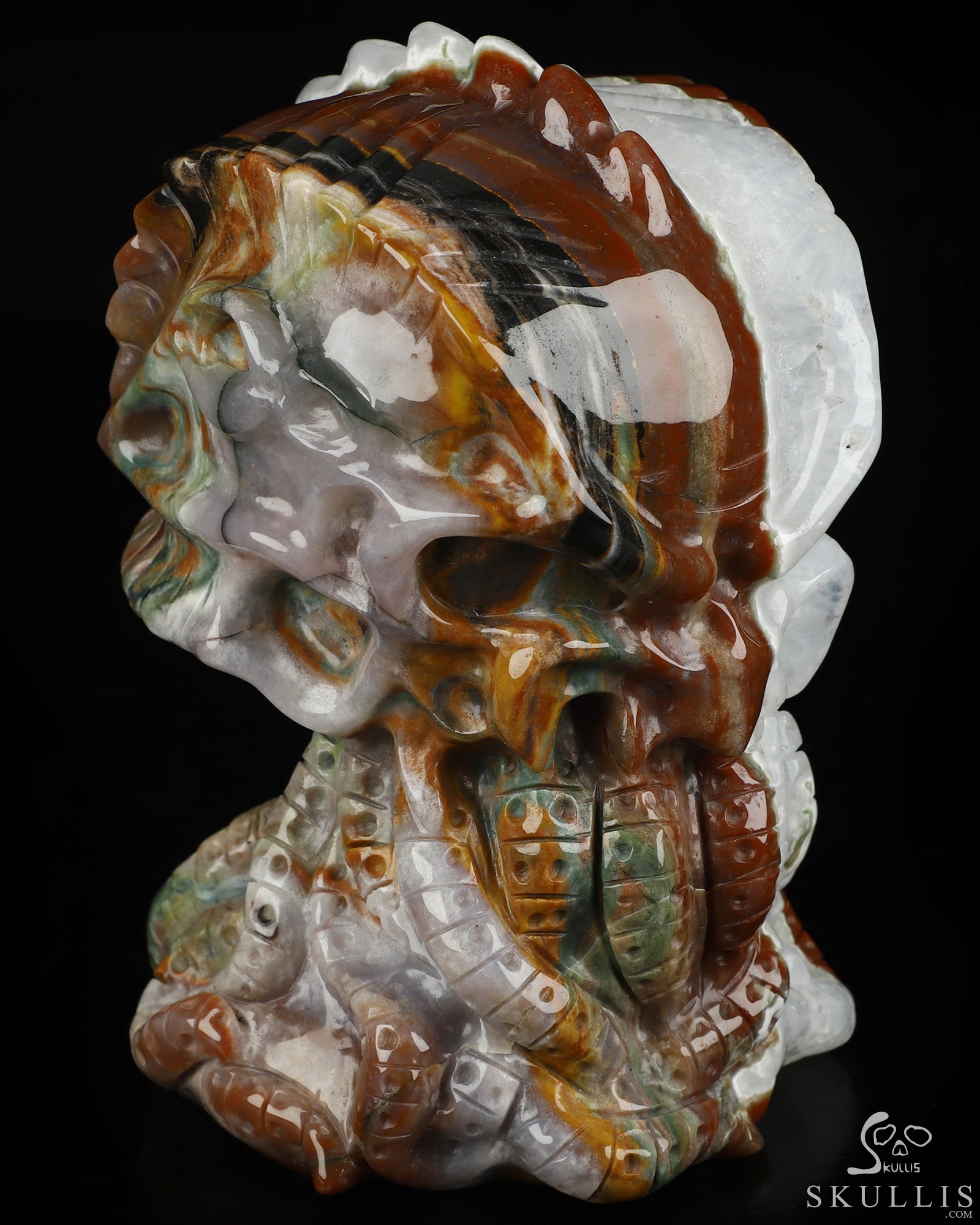 5.9" Indian Agate Hand Carved Crystal Octopus Sculpture, Crystal Healing 5.9" Indian Agate Hand Carved Crystal Octopus Sculpture, Crystal Healing