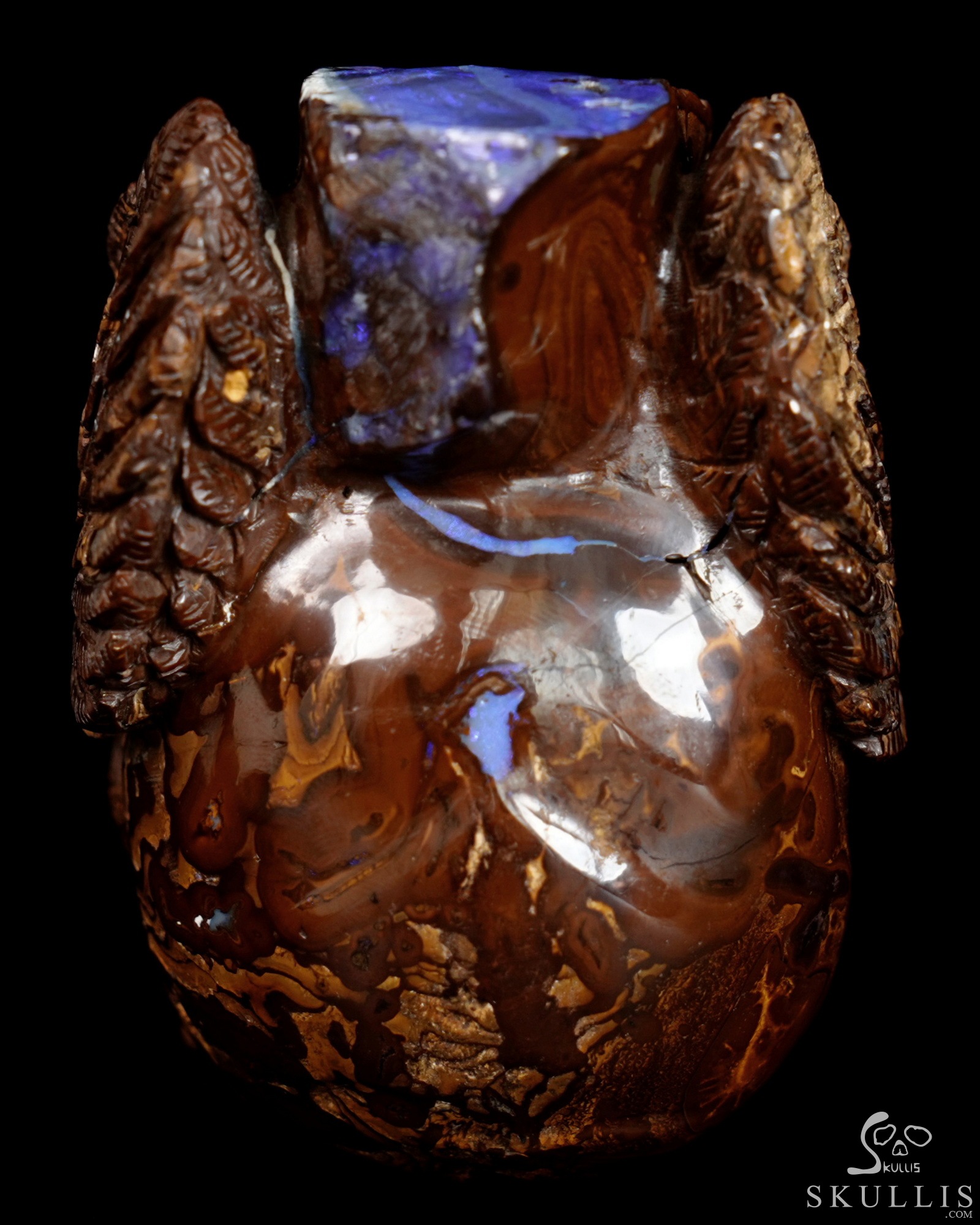 June 20, 2026 ACSAD (A Crystal Skull a Day) - Nebula Mind - 2.8" Matrix Opal Carved Crystal Skull With Wings Fine Art Sculpture, Crystal Healing June 20, 2026 ACSAD (A Crystal Skull a Day) - Nebula Mind - 2.8" Matrix Opal Carved Crystal Skull With Wings Fine Art Sculpture, Crystal Healing