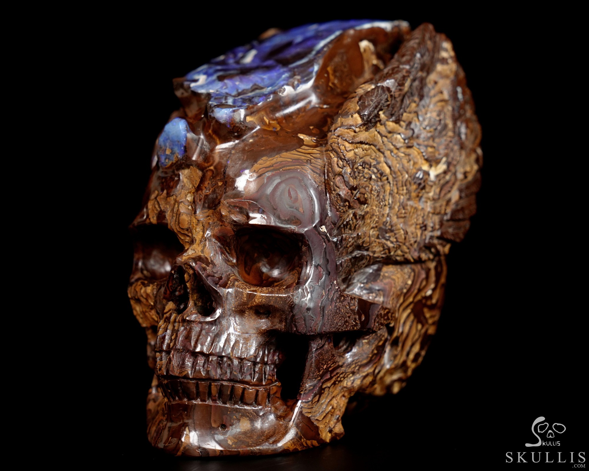 June 20, 2026 ACSAD (A Crystal Skull a Day) - Nebula Mind - 2.8" Matrix Opal Carved Crystal Skull With Wings Fine Art Sculpture, Crystal Healing June 20, 2026 ACSAD (A Crystal Skull a Day) - Nebula Mind - 2.8" Matrix Opal Carved Crystal Skull With Wings Fine Art Sculpture, Crystal Healing