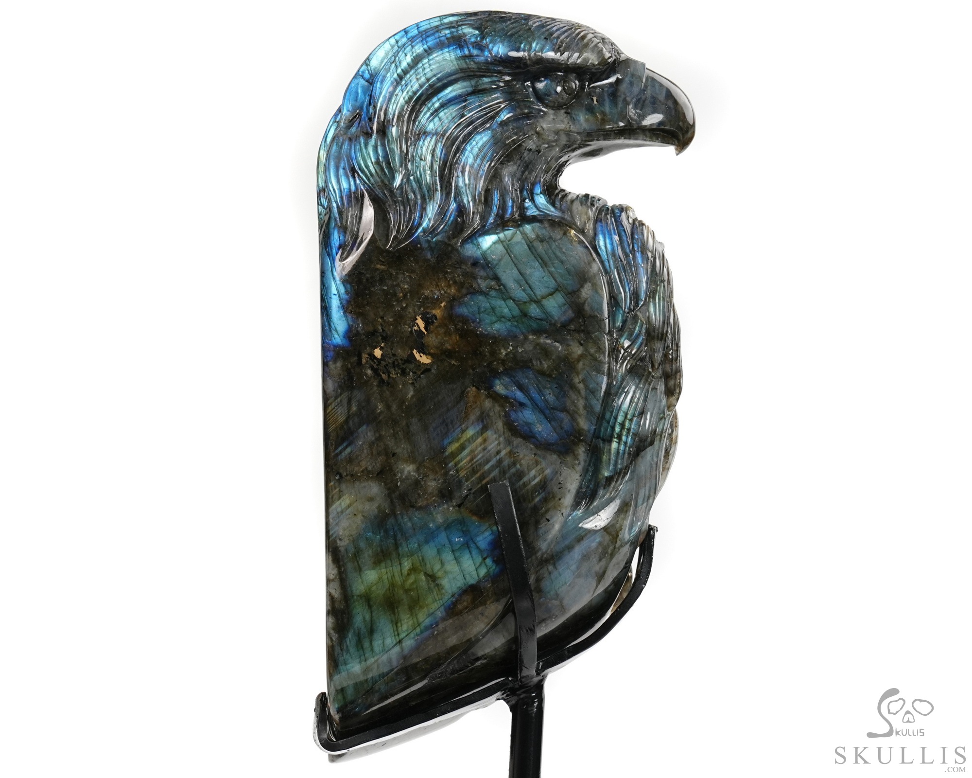 June 9, 2026 ACSAD (A Crystal Skull a Day) - Shamanic Soul - 6.3" Carved Labradorite Eagle Wolf Crystal Skull Fine Art Sculpture, Crystal Healing June 9, 2026 ACSAD (A Crystal Skull a Day) - Shamanic Soul - 6.3" Carved Labradorite Eagle Wolf Crystal Skull Fine Art Sculpture, Crystal Healing