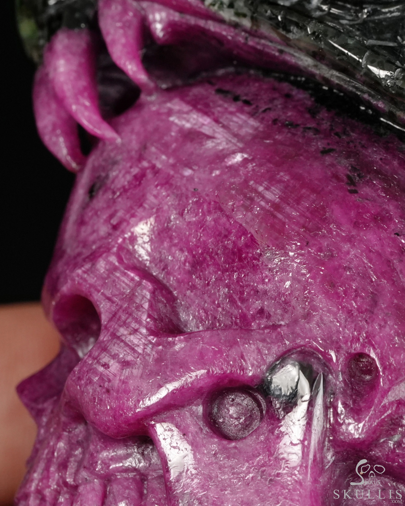 June 11, 2026 ACSAD (A Crystal Skull a Day) - The Poison & The Peony - 3.2" Carved Ruby Zoisite Crystal Skull with Coiled Serpent Sculpture, Crystal Healing June 11, 2026 ACSAD (A Crystal Skull a Day) - The Poison & The Peony - 3.2" Carved Ruby Zoisite Crystal Skull with Coiled Serpent Sculpture, Crystal Healing