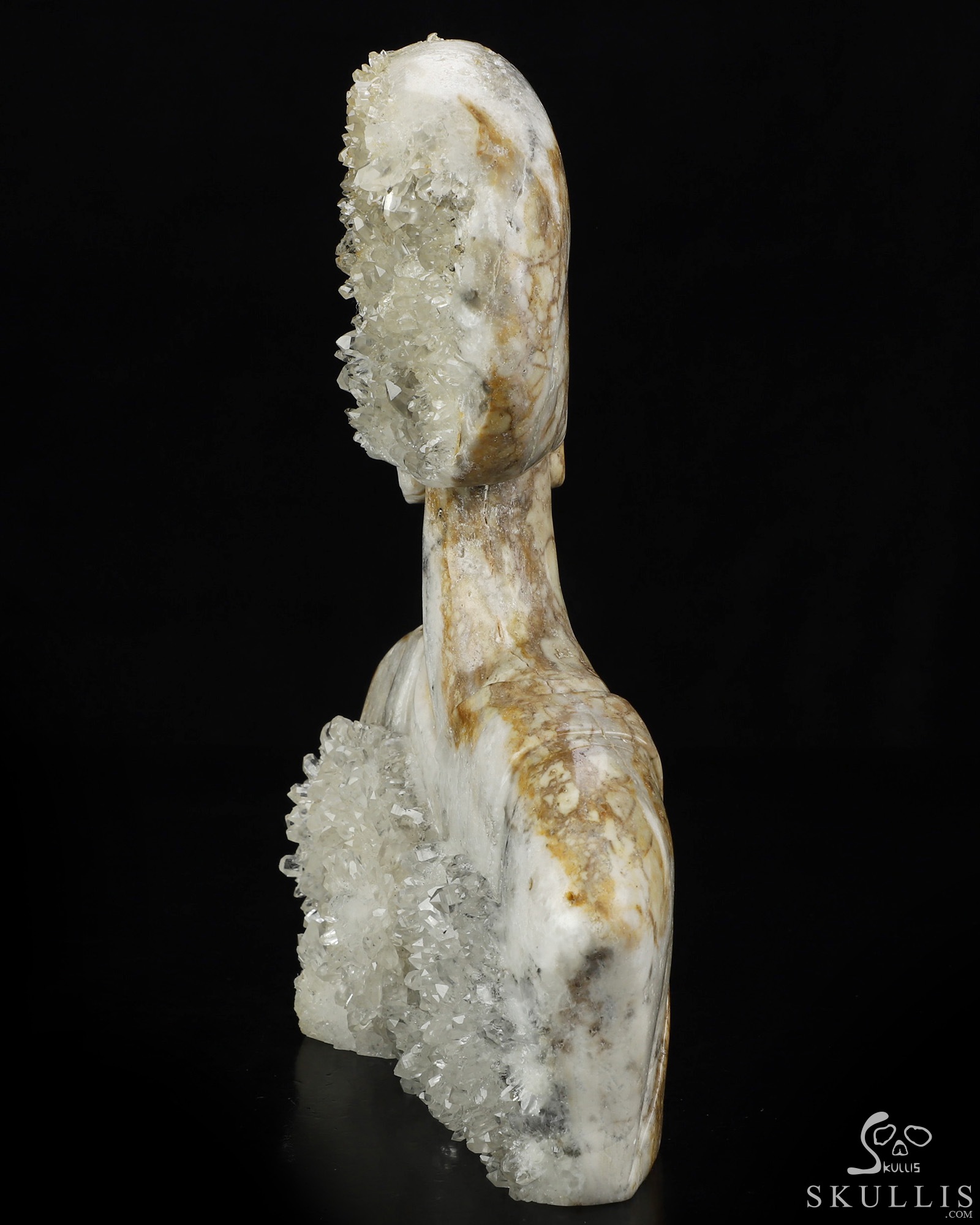 July 8, 2026 ACSAD (A Crystal Skull a Day) - Metamorphosis of Thought - 8.7" Quartz Rock Druse Carved Crystal Skull Fine Art Sculpture, Crystal Healing July 8, 2026 ACSAD (A Crystal Skull a Day) - Metamorphosis of Thought - 8.7" Quartz Rock Druse Carved Crystal Skull Fine Art Sculpture, Crystal Healing