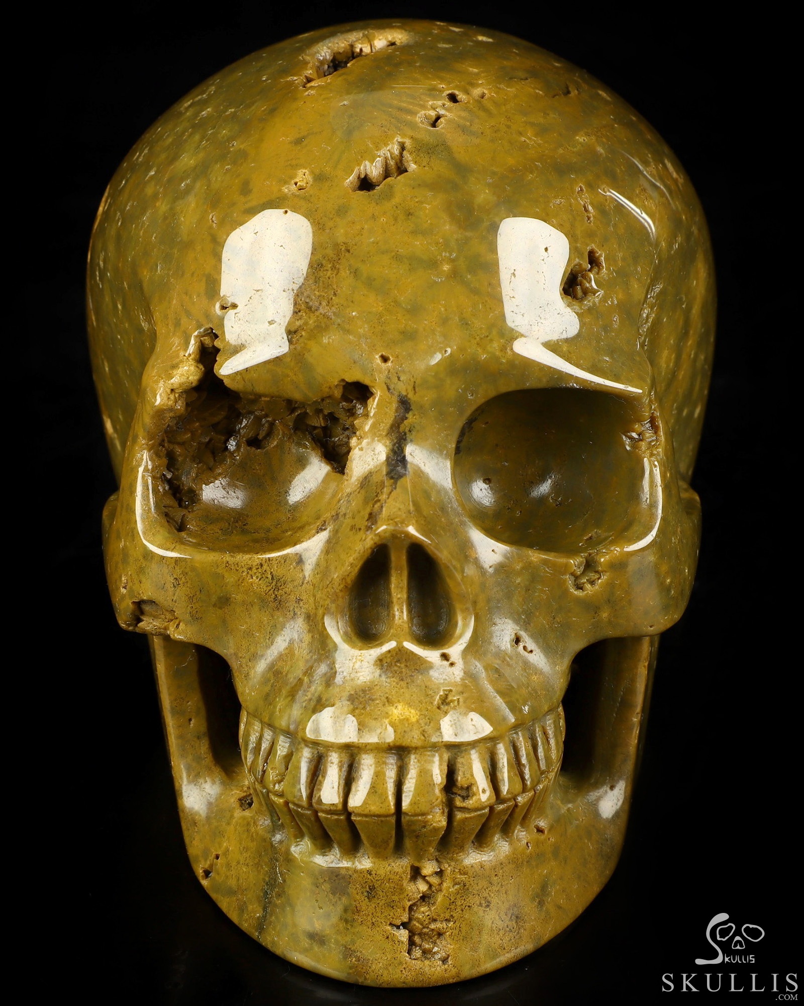 4.9" Ocean Jasper Hand Carved Crystal Skull, Realistic, Crystal Healing 4.9" Ocean Jasper Hand Carved Crystal Skull, Realistic, Crystal Healing