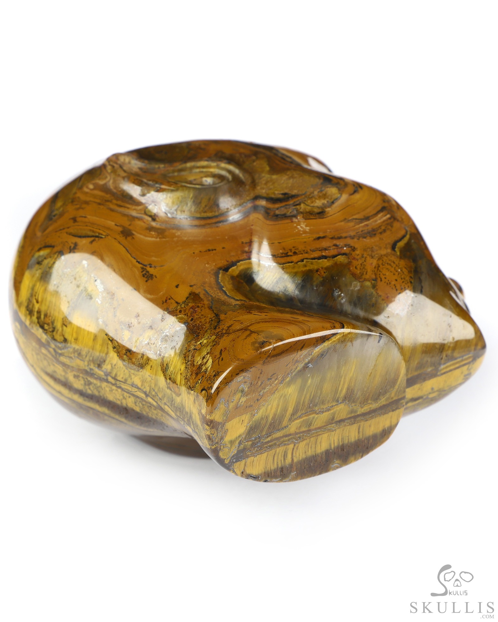 4.1" Tiger Iron Eye Hand Carved Fairy Elf Alien Crystal Skull Companion Sculpture, Crystal Healing 4.1" Tiger Iron Eye Hand Carved Fairy Elf Alien Crystal Skull Companion Sculpture, Crystal Healing