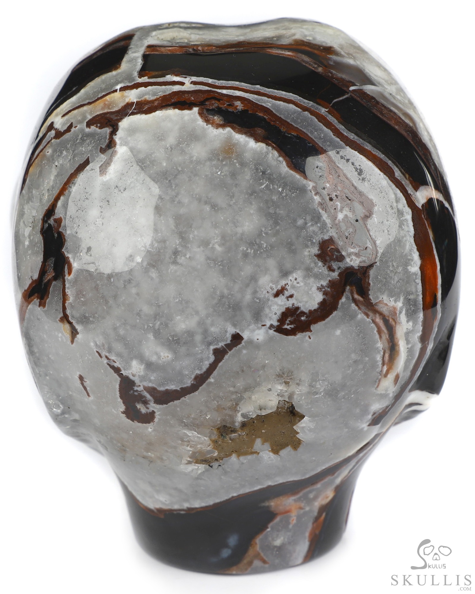 4.0" Black Zebra Agate Star Being Female Alien Crystal Skull Companion, Hand Carved Gemstone Fine Art Sculpture, Reiki Healing Stone Statue 4.0" Black Zebra Agate Star Being Female Alien Crystal Skull Companion, Hand Carved Gemstone Fine Art Sculpture, Reiki Healing Stone Statue