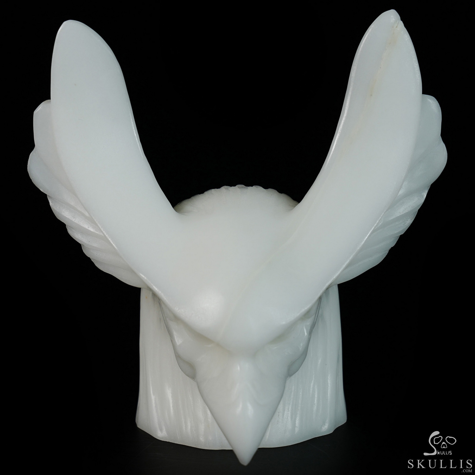 5.0" White Jade Hand Carved Crystal Eagle Fine Art Sculpture, Crystal Healing 5.0" White Jade Hand Carved Crystal Eagle Fine Art Sculpture, Crystal Healing
