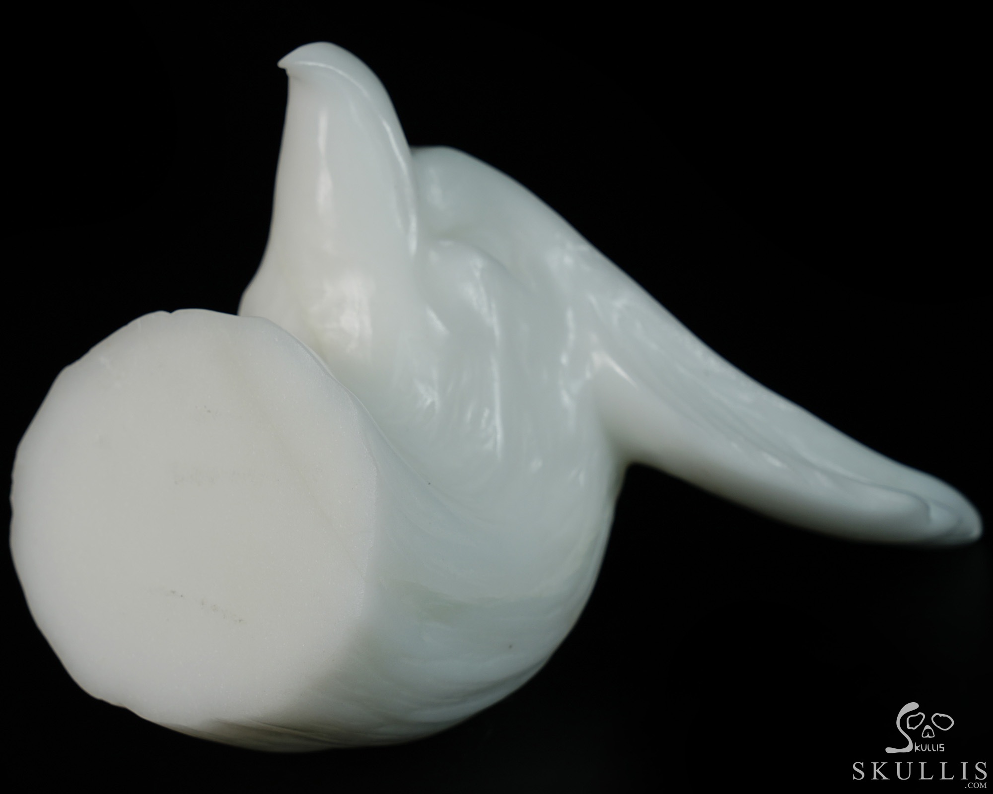 5.0" White Jade Hand Carved Crystal Eagle Fine Art Sculpture, Crystal Healing 5.0" White Jade Hand Carved Crystal Eagle Fine Art Sculpture, Crystal Healing