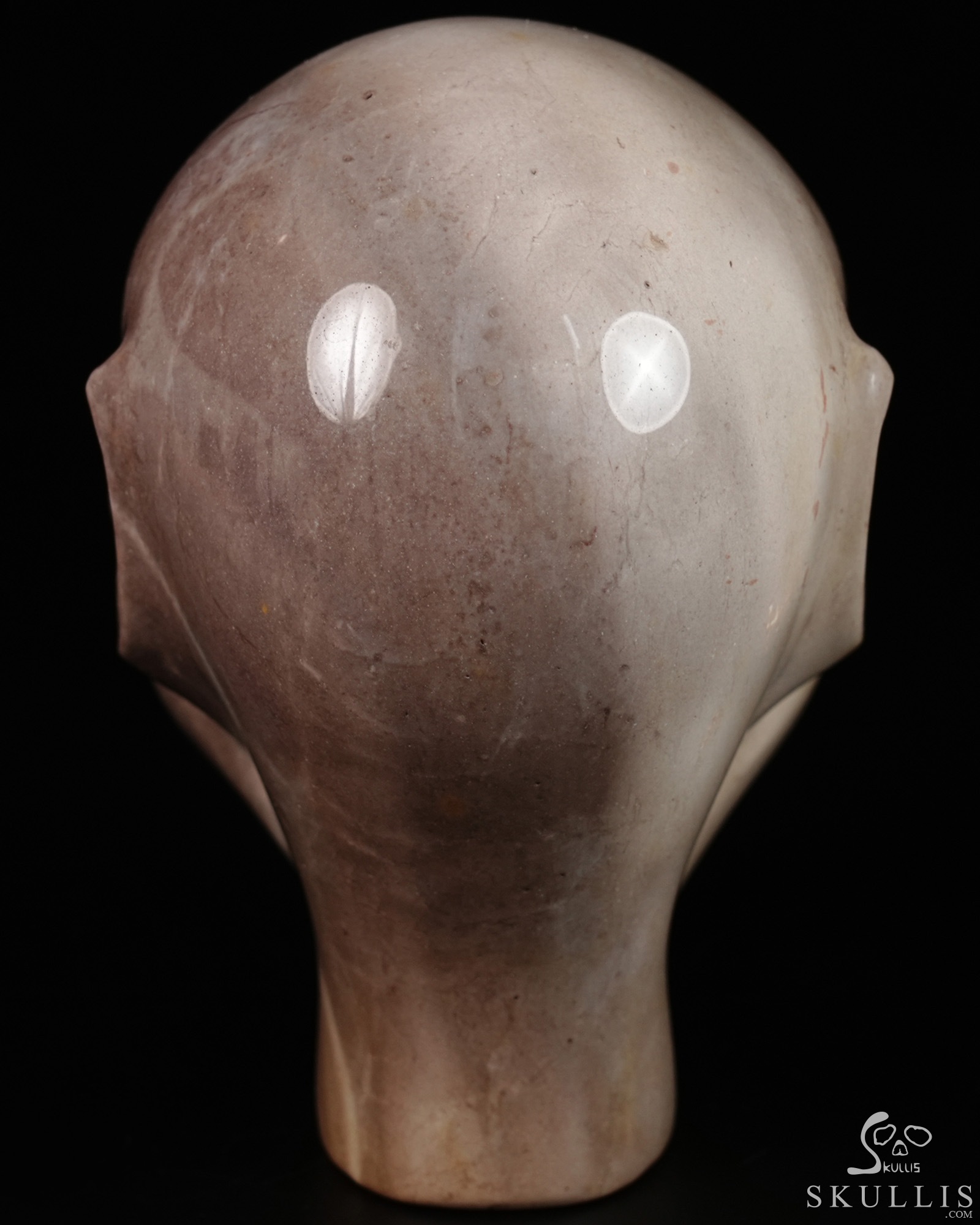 4.0" Unknown Stone Hand Carved Fairy Elf Alien Crystal Skull Companion Sculpture, Crystal Healing 4.0" Unknown Stone Hand Carved Fairy Elf Alien Crystal Skull Companion Sculpture, Crystal Healing