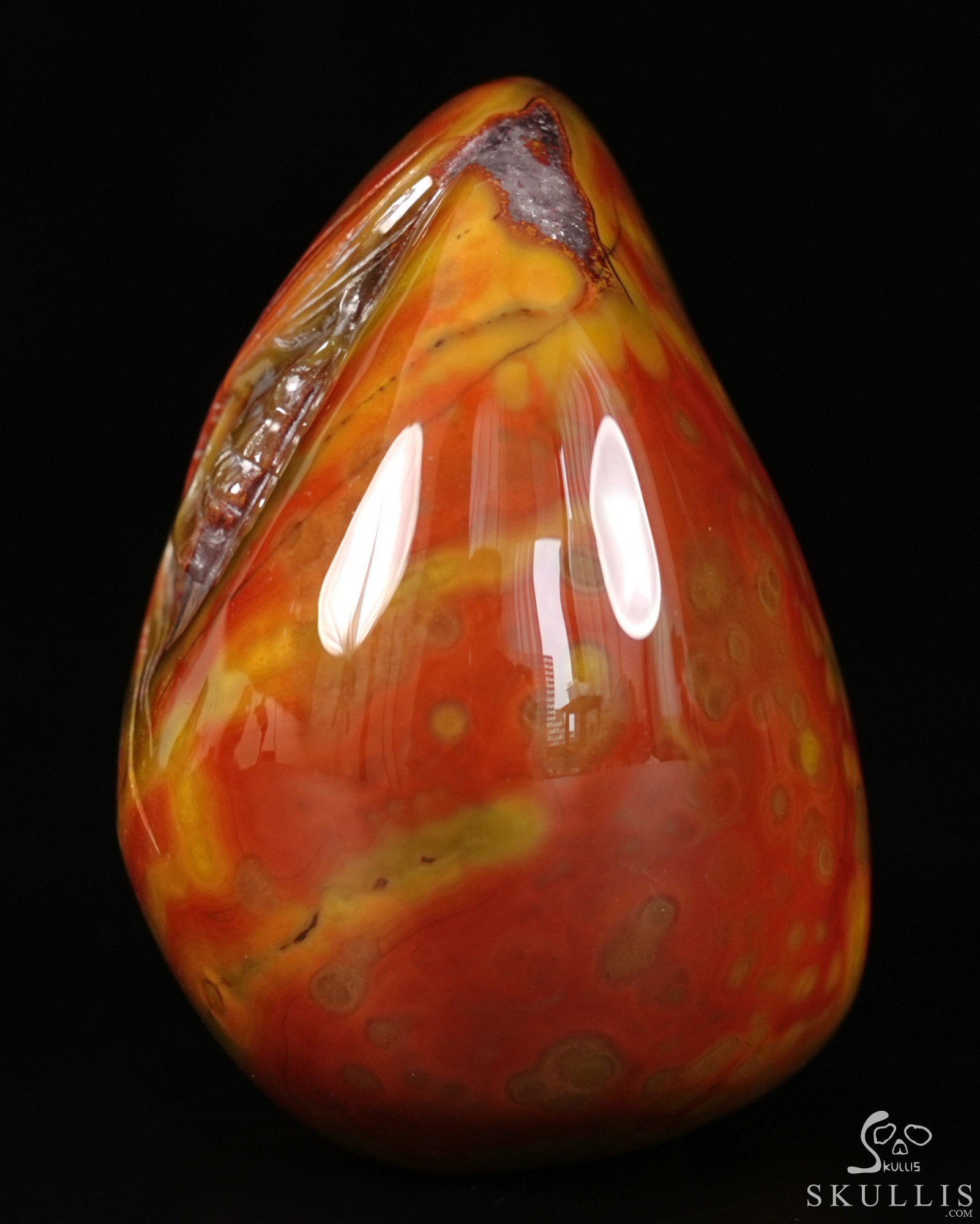2.6" Empire Red Agate Hand Carved Crystal Skull Fine Art Sculpture, Crystal Healing 2.6" Empire Red Agate Hand Carved Crystal Skull Fine Art Sculpture, Crystal Healing