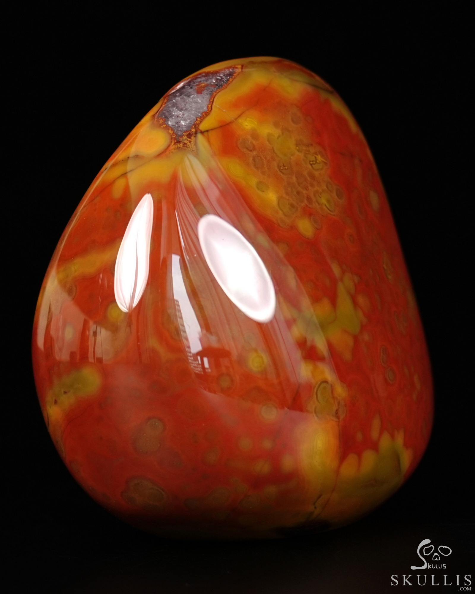 2.6" Empire Red Agate Hand Carved Crystal Skull Fine Art Sculpture, Crystal Healing 2.6" Empire Red Agate Hand Carved Crystal Skull Fine Art Sculpture, Crystal Healing