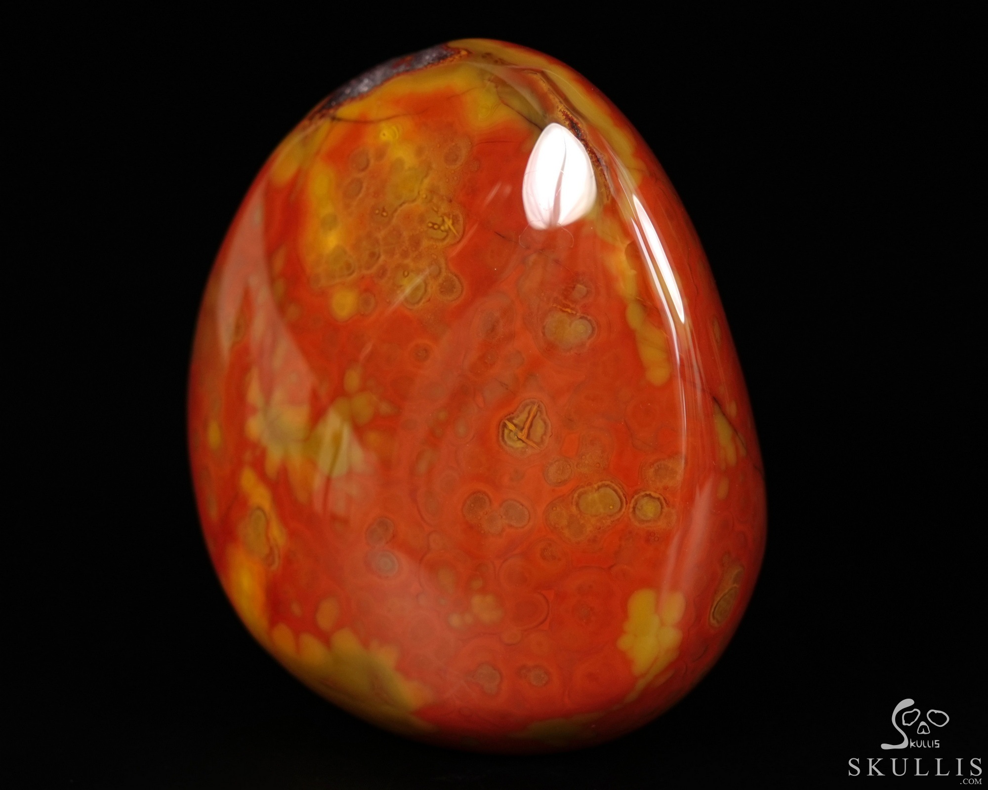 2.6" Empire Red Agate Hand Carved Crystal Skull Fine Art Sculpture, Crystal Healing 2.6" Empire Red Agate Hand Carved Crystal Skull Fine Art Sculpture, Crystal Healing