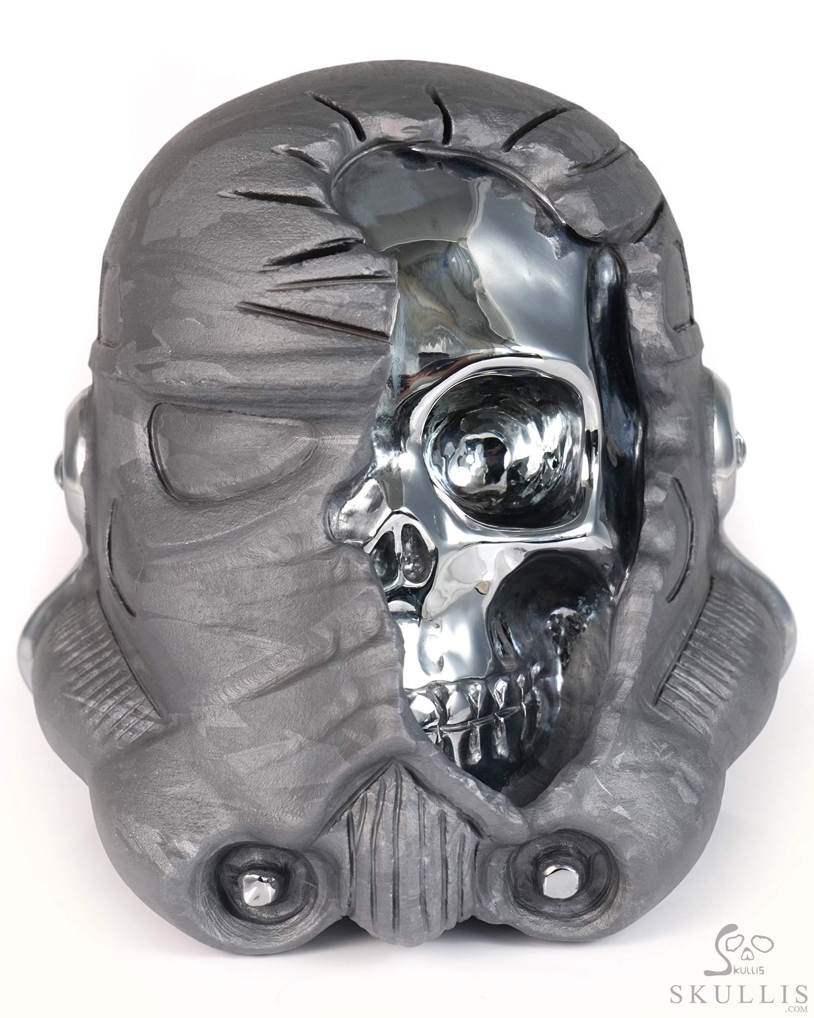 Storm Troopers - 4.9" Tera-hertz Hand Carved Crystal Skull Fine Art Sculpture, Crystal Healing Storm Troopers - 4.9" Tera-hertz Hand Carved Crystal Skull Fine Art Sculpture, Crystal Healing