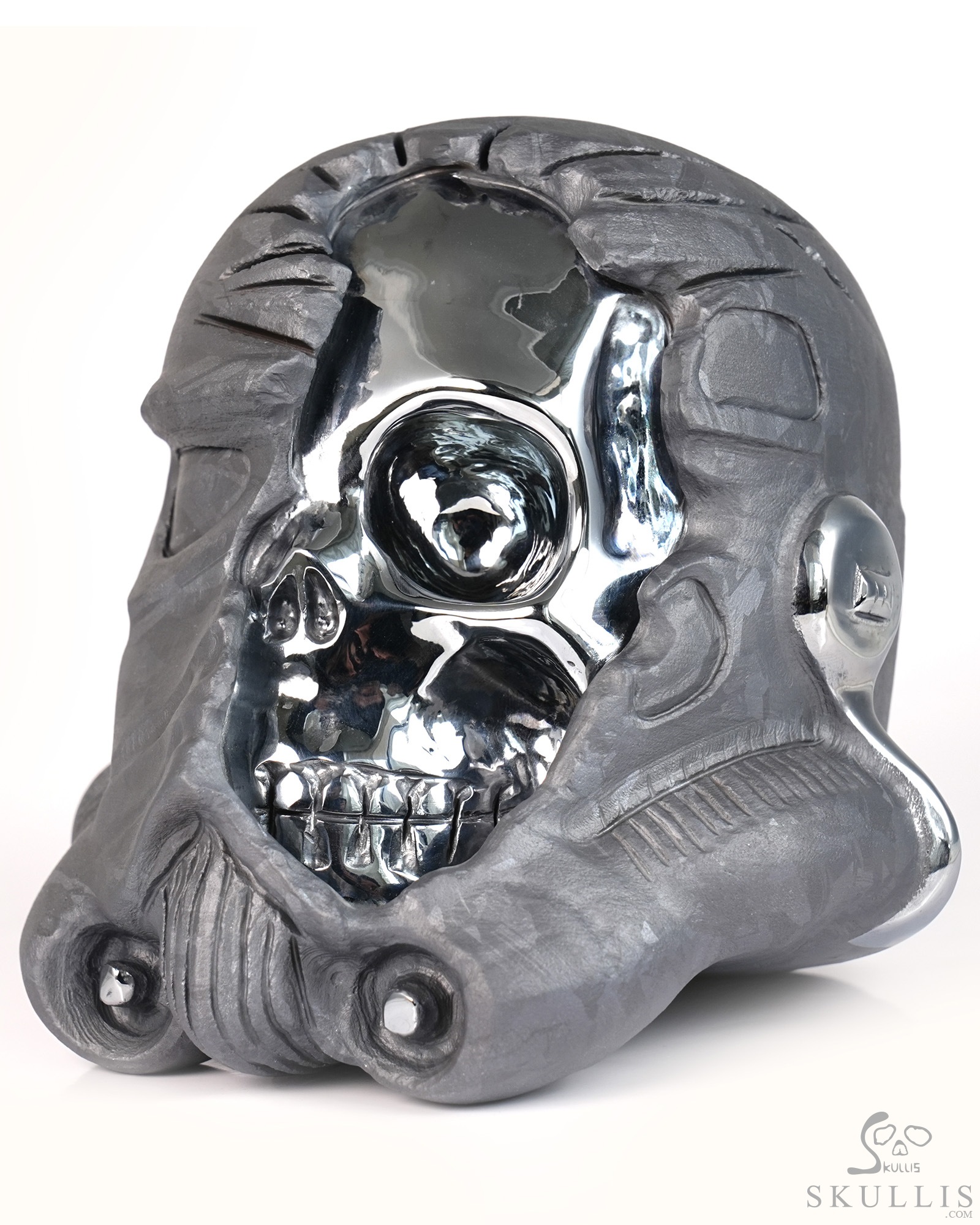 Storm Troopers - 4.9" Tera-hertz Hand Carved Crystal Skull Fine Art Sculpture, Crystal Healing Storm Troopers - 4.9" Tera-hertz Hand Carved Crystal Skull Fine Art Sculpture, Crystal Healing