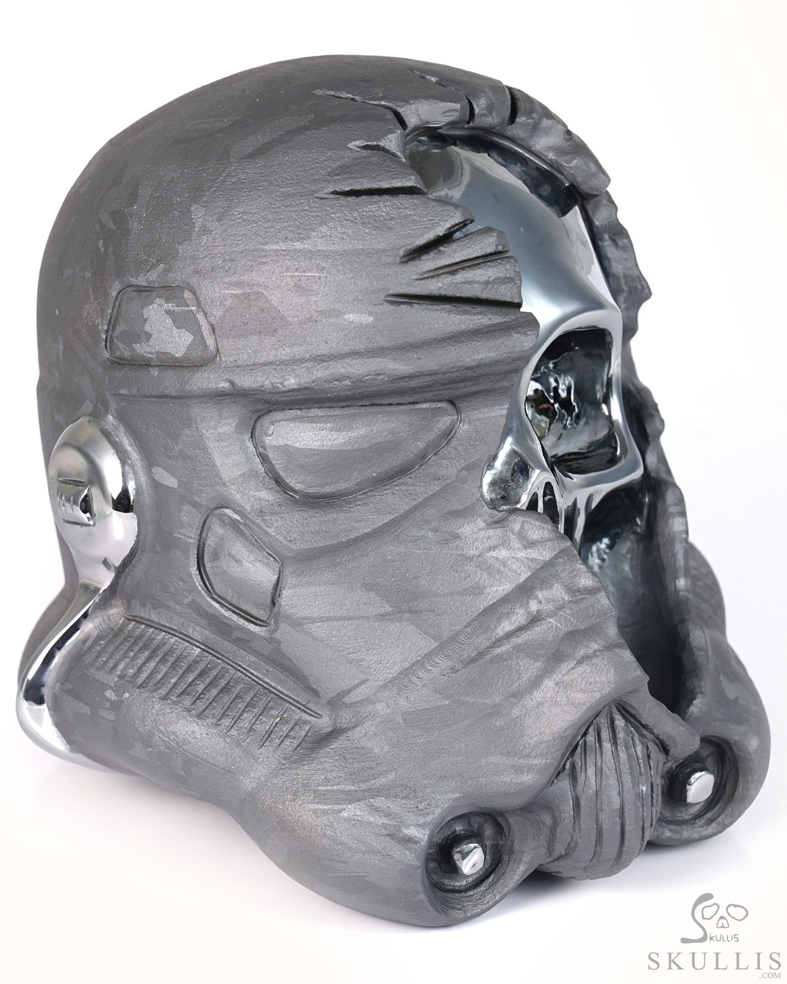 Storm Troopers - 4.9" Tera-hertz Hand Carved Crystal Skull Fine Art Sculpture, Crystal Healing Storm Troopers - 4.9" Tera-hertz Hand Carved Crystal Skull Fine Art Sculpture, Crystal Healing